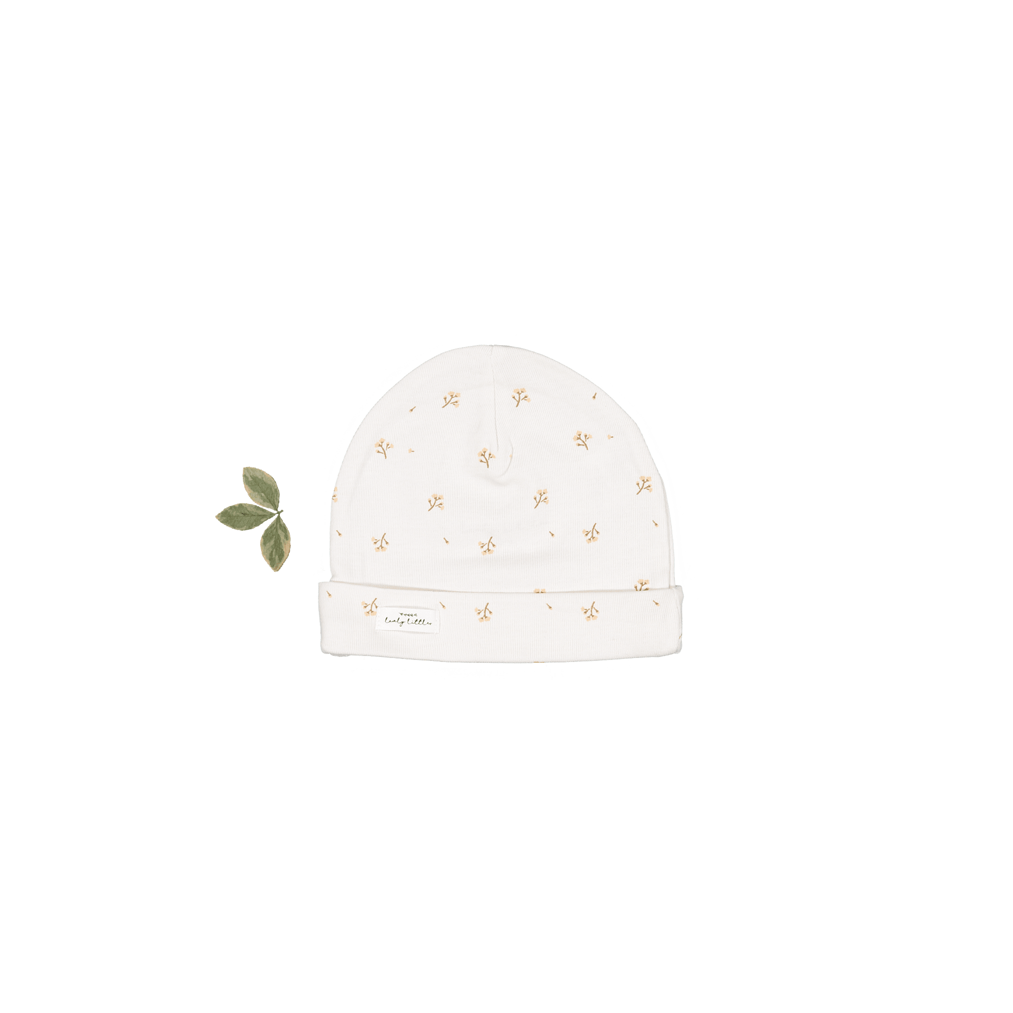 The Printed Hat - Tan Blossom Hat Lovely Littles