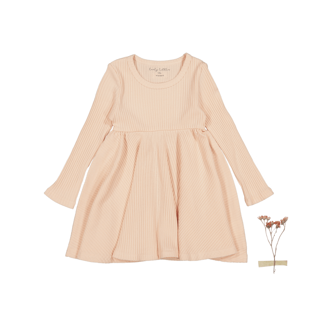 The Long Sleeve Dress - Powder Long Sleeve Dress Lovely Littles