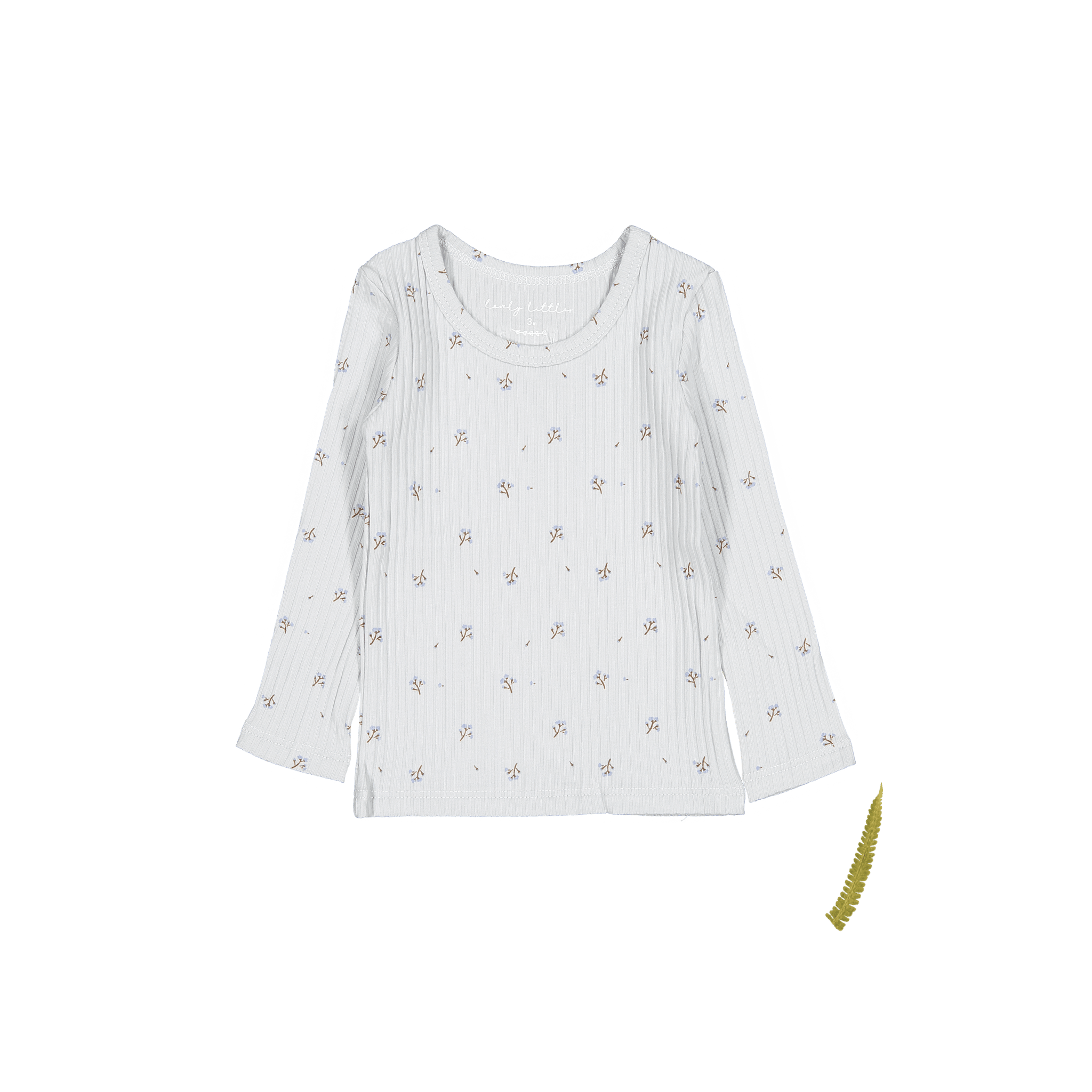 The Printed Long Sleeve Tee - Sky Blossom Long Sleeve Tee Lovely Littles