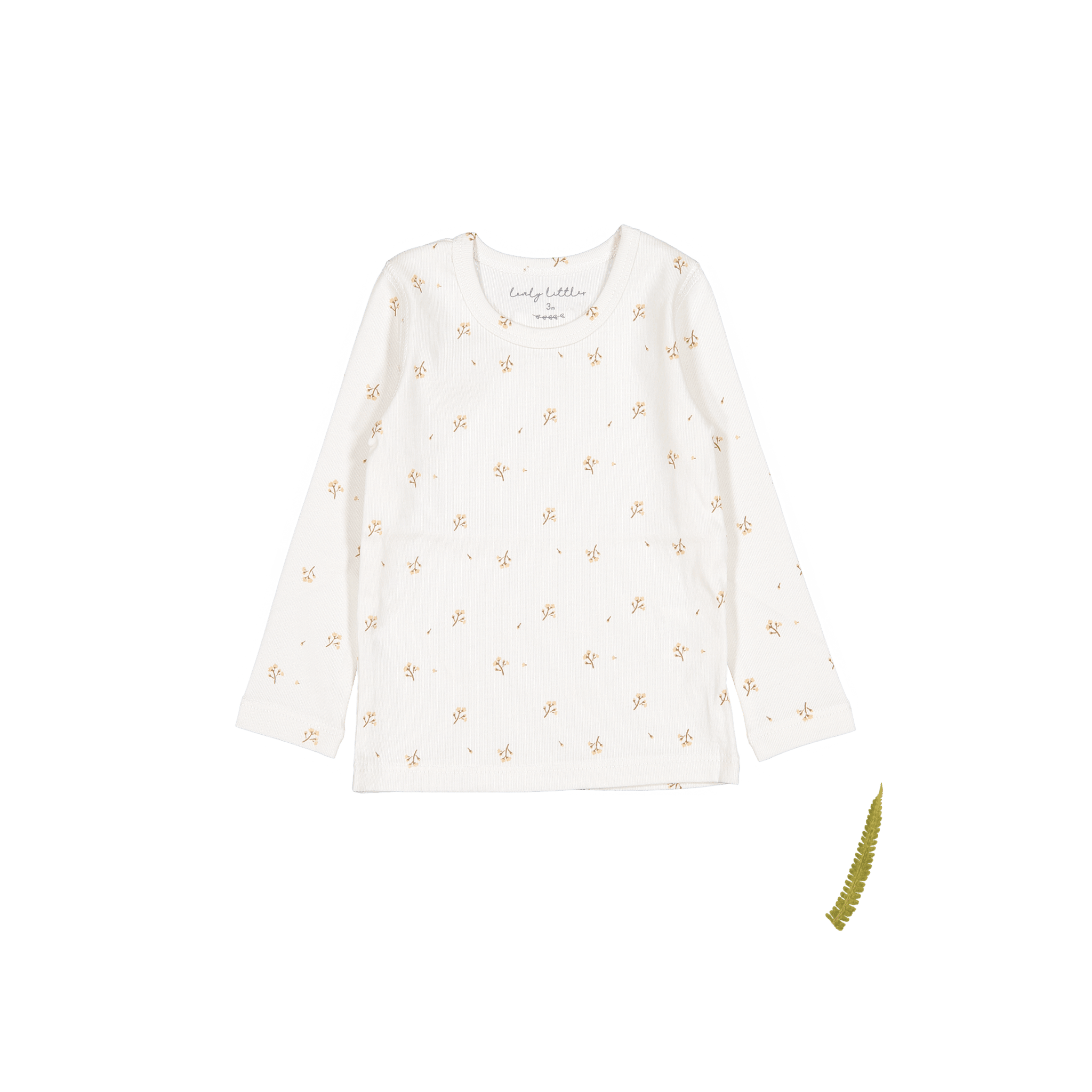 The Printed Long Sleeve Tee - Tan Blossom Long Sleeve Tee Lovely Littles