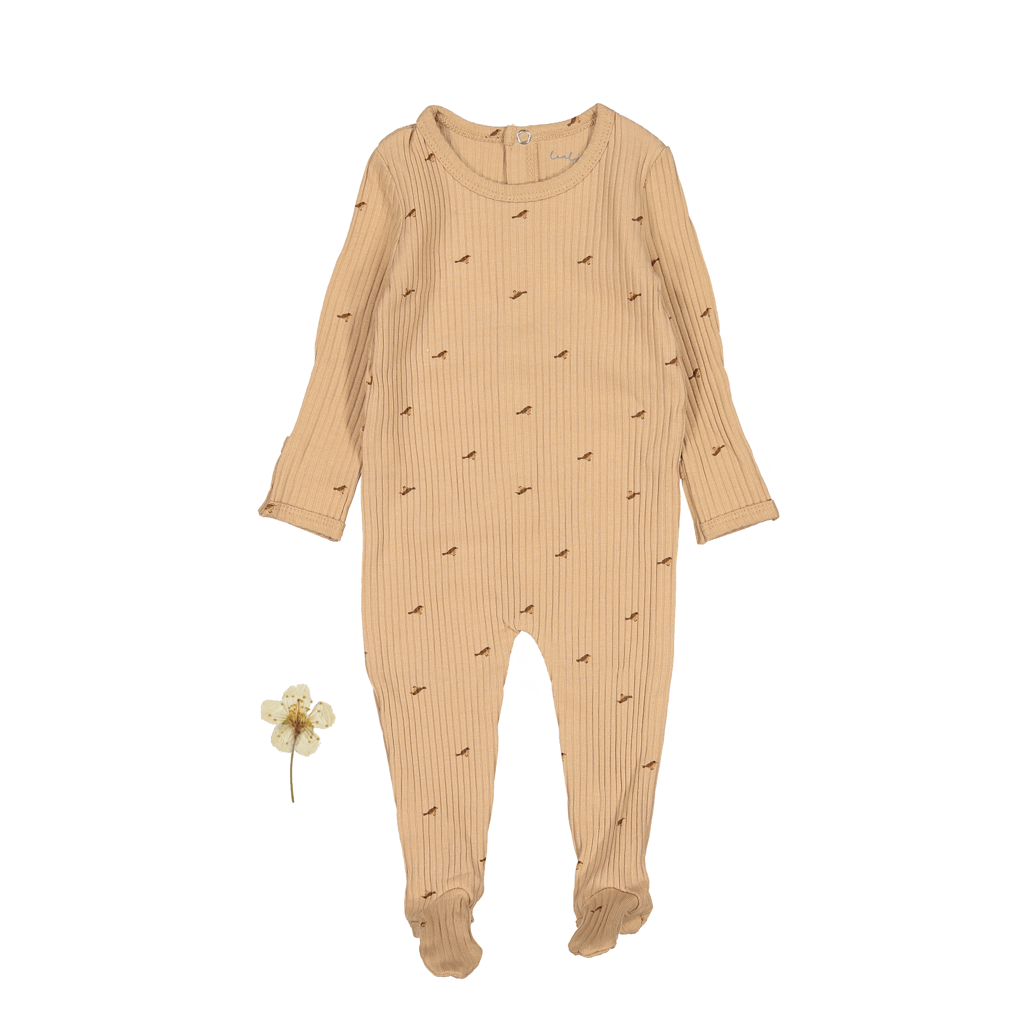 The Printed Romper - Birdsong Back Snap Romper Lovely Littles