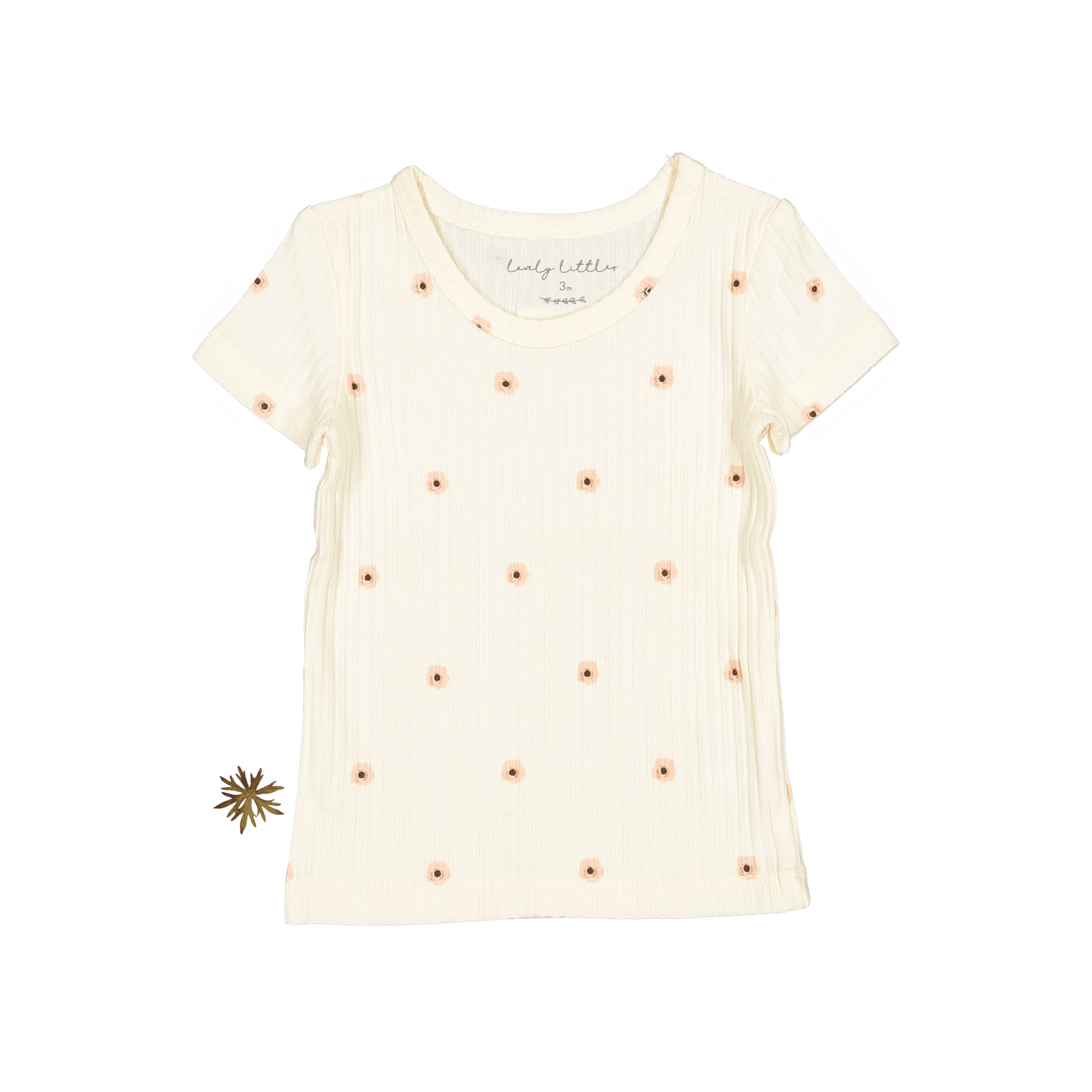 The Printed Short Sleeve Tee - Butter Flower Short Sleeve Tee Lovely Littles