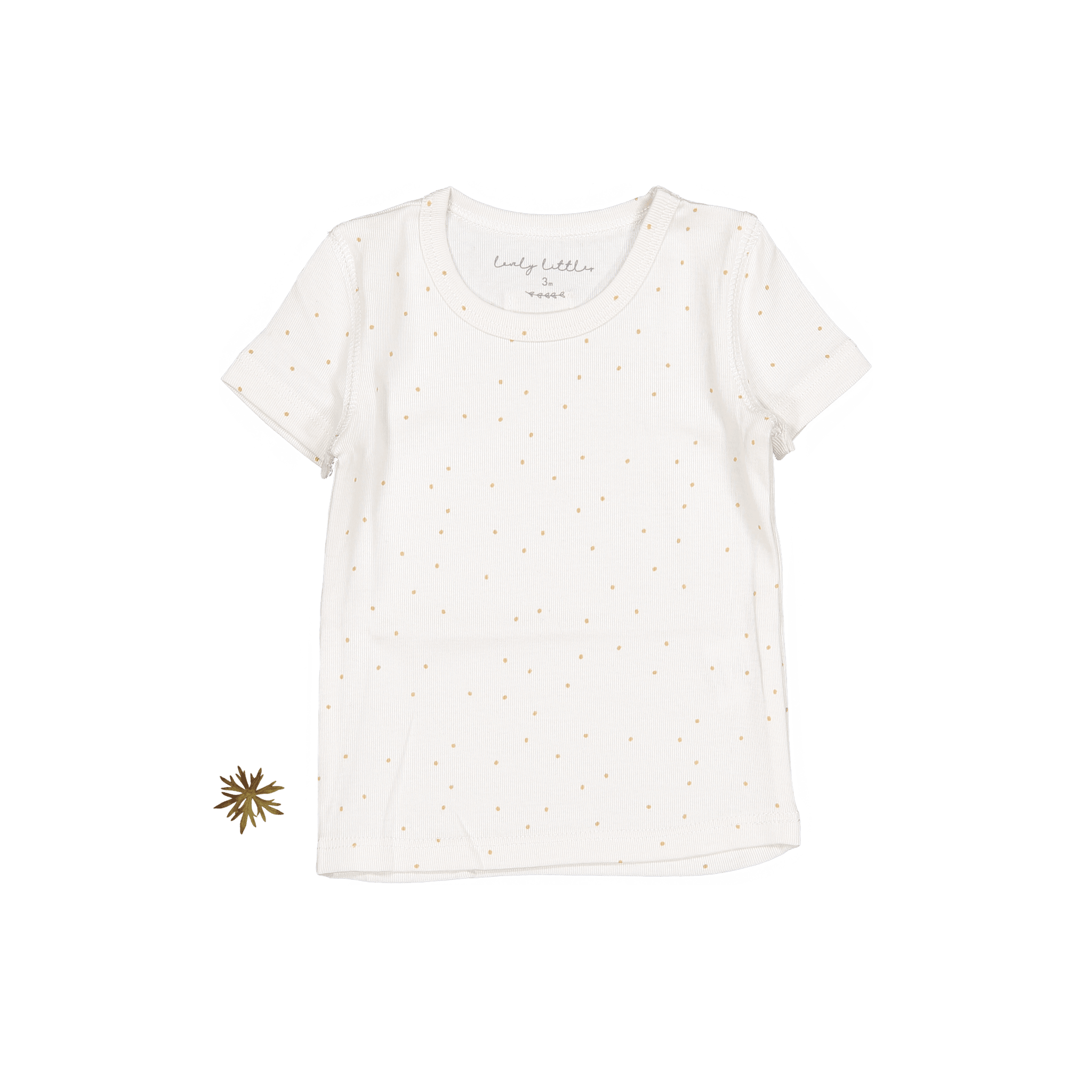The Printed Short Sleeve Tee - Pearl Dot Short Sleeve Tee Lovely Littles