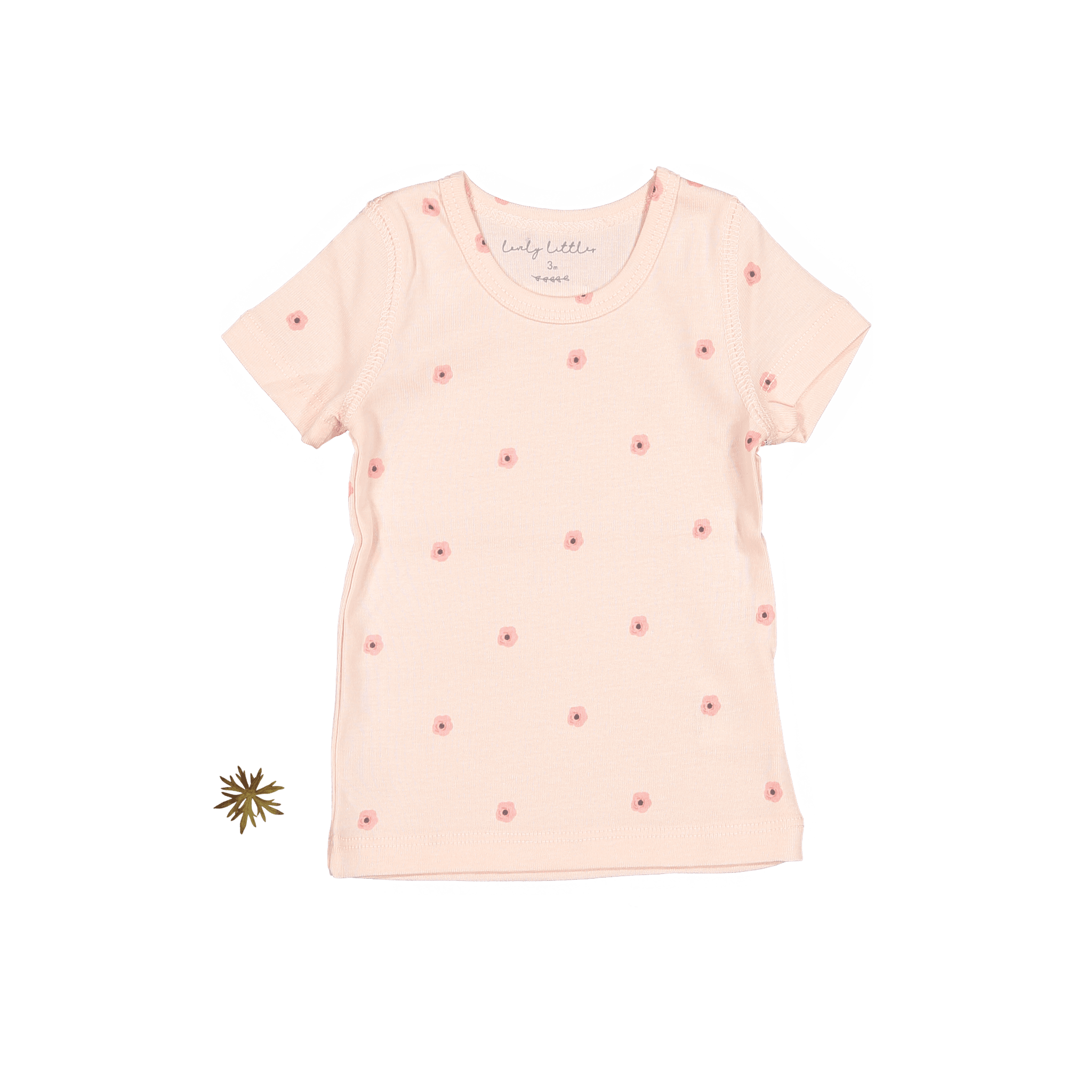 The Printed Short Sleeve Tee - Rose Flower Short Sleeve Tee Lovely Littles