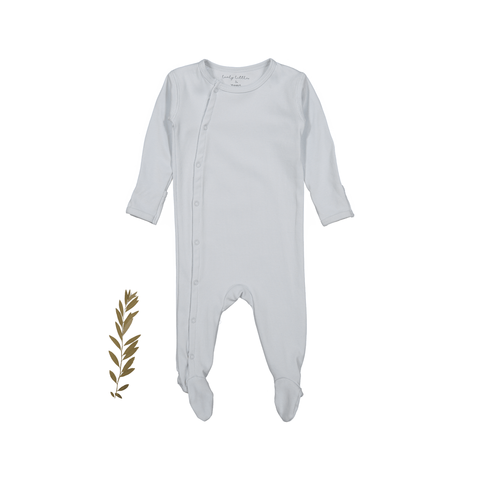 The Snap Romper - Sky Front Snap Romper Lovely Littles