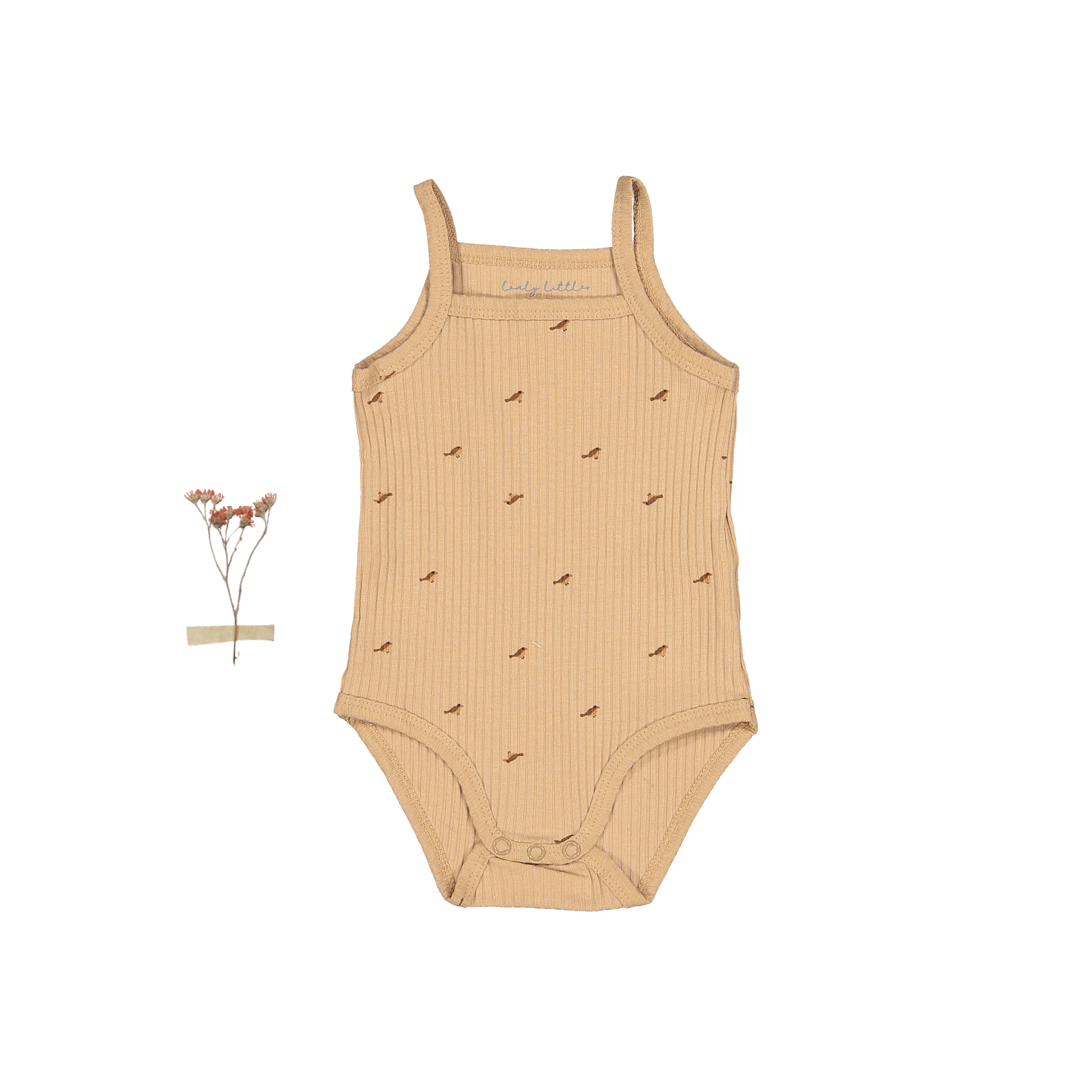 The Printed Tank Onesie - Birdsong Tank Onesie Lovely Littles