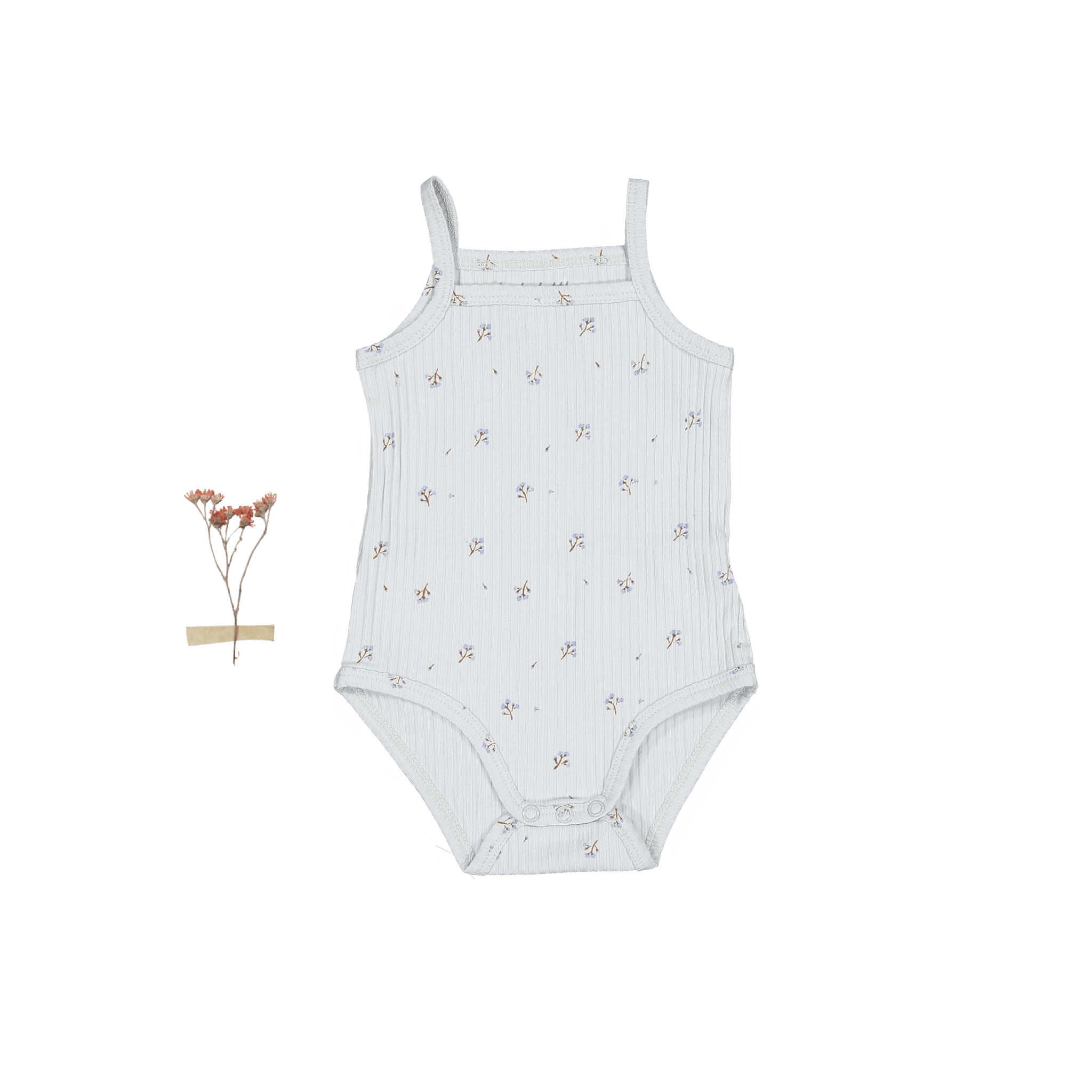 The Printed Tank Onesie - Sky Blossom Tank Onesie Lovely Littles