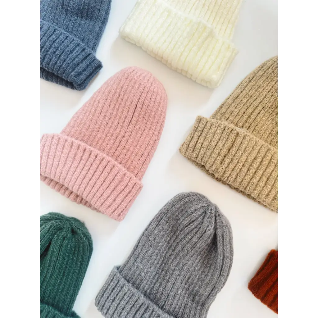 Ribbed Beanie Hat for Kids