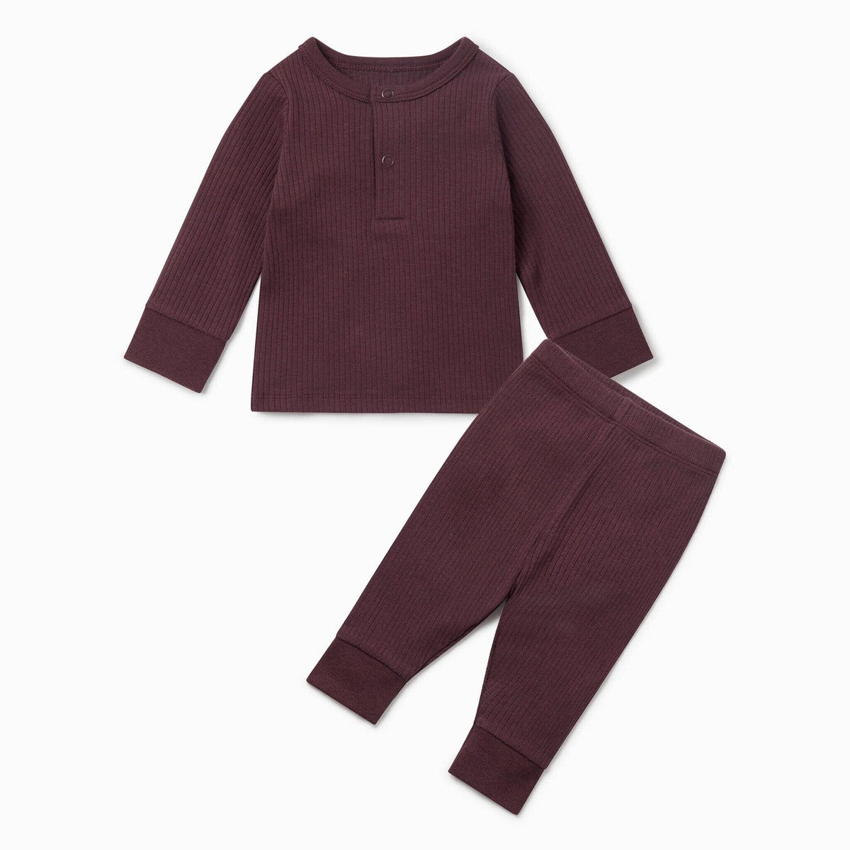 Ribbed Pajamas - Berry