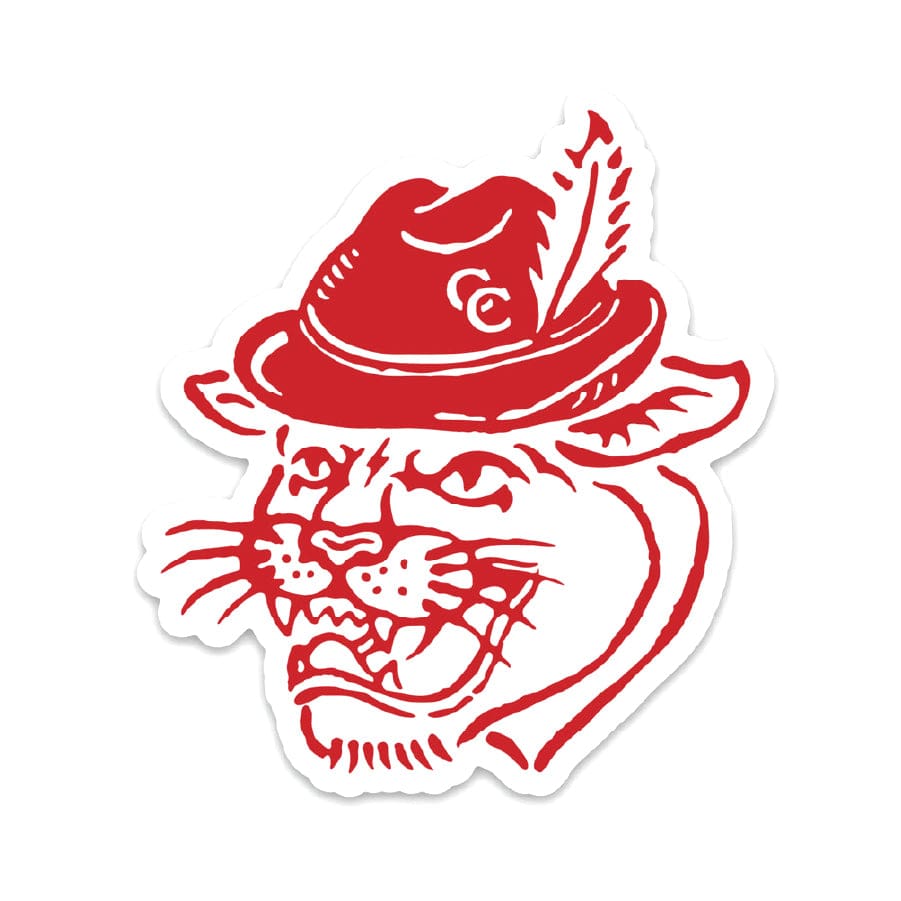 German Cougar Sticker (New Braunfels, Texas)