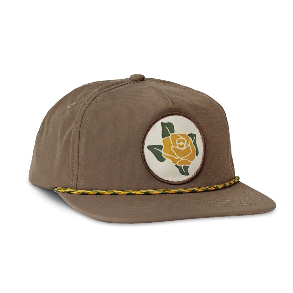 Yellow Rose Snapback Rope Hat