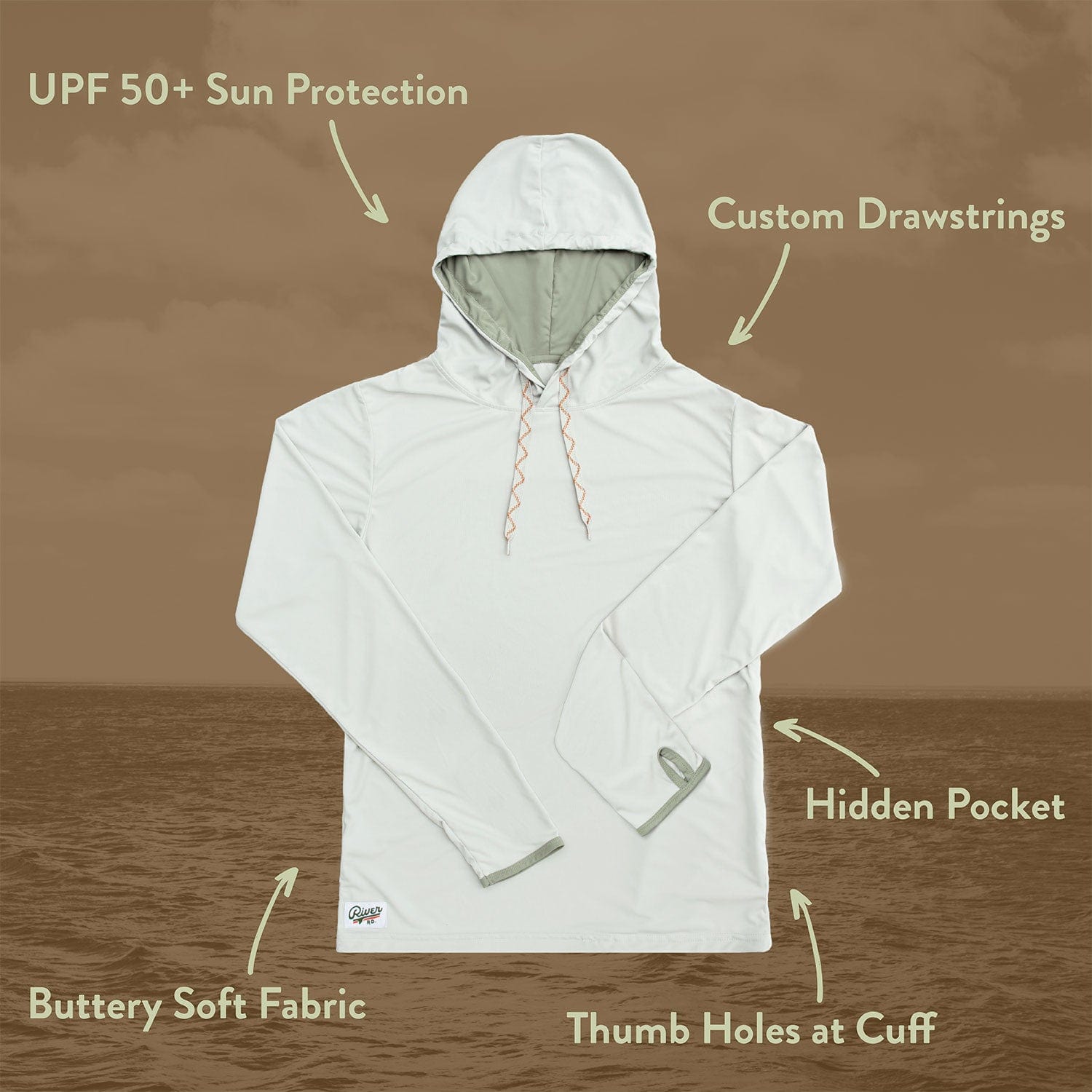 UPF Drift Hoodie | Stone