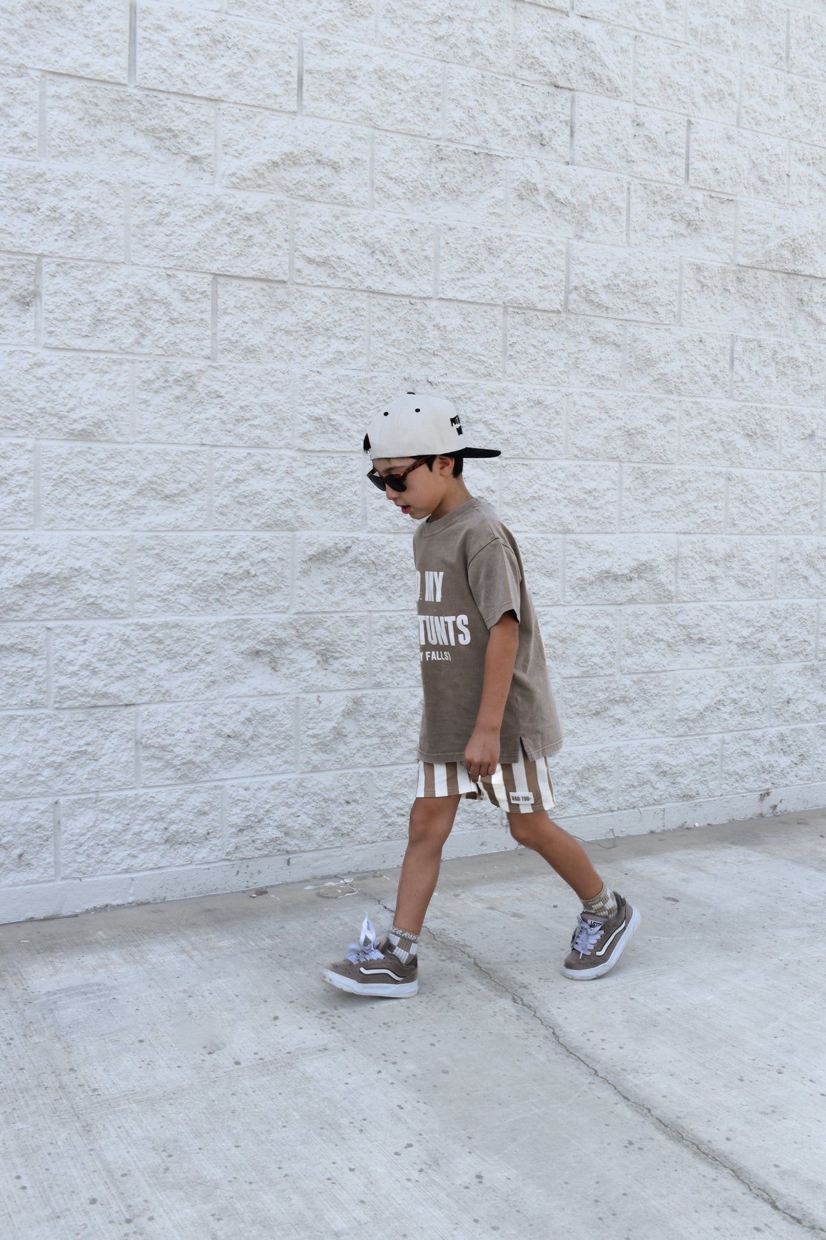 RIVIERA STRIPE SHORTS - ECRU