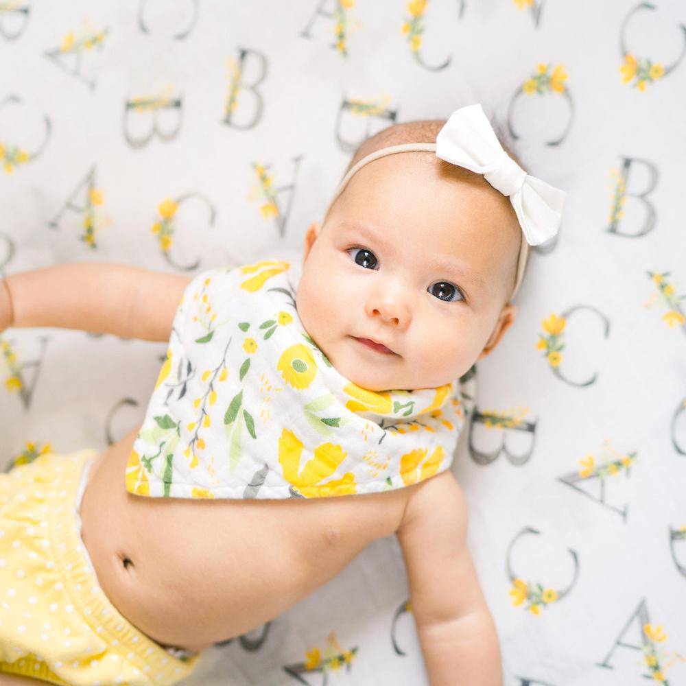 Royal Garden Oh So Soft Muslin Bandana Bib Bib Bebe au Lait