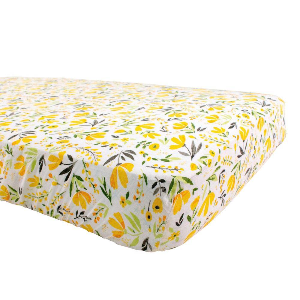 Royal Garden Oh So Soft Muslin Crib Sheet Crib Sheet Bebe au Lait