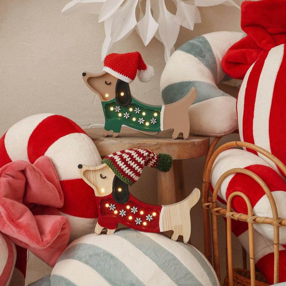 Little Lights Mini Holiday Puppy Lamp ~ Limited Edition lamp Little Lights US