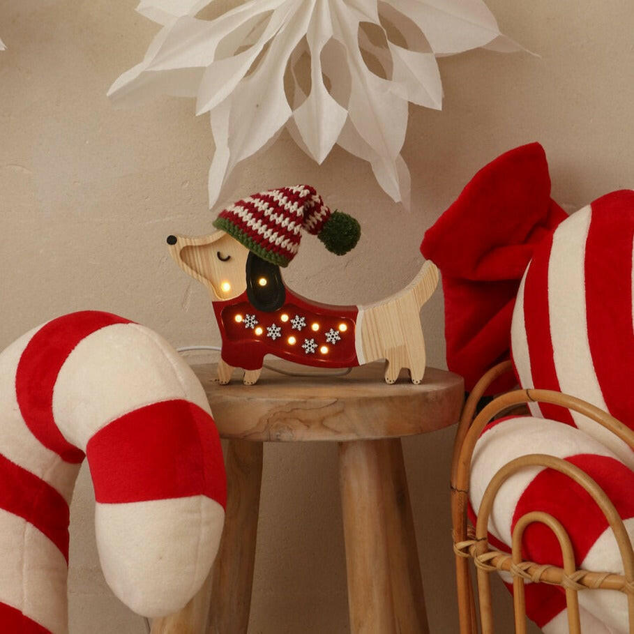 Little Lights Mini Holiday Puppy Lamp ~ Limited Edition lamp Little Lights US