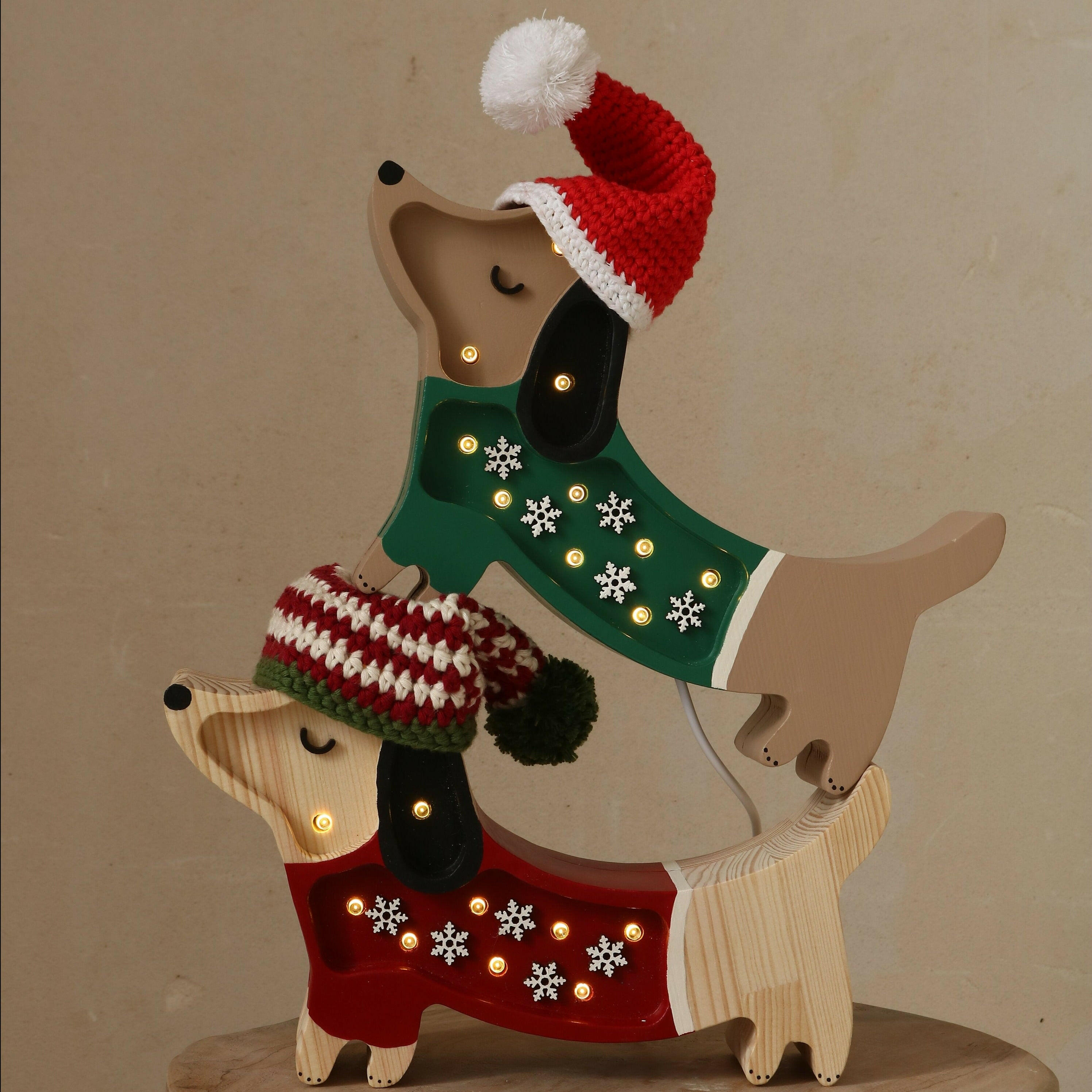 Little Lights Mini Holiday Puppy Lamp ~ Limited Edition lamp Little Lights US