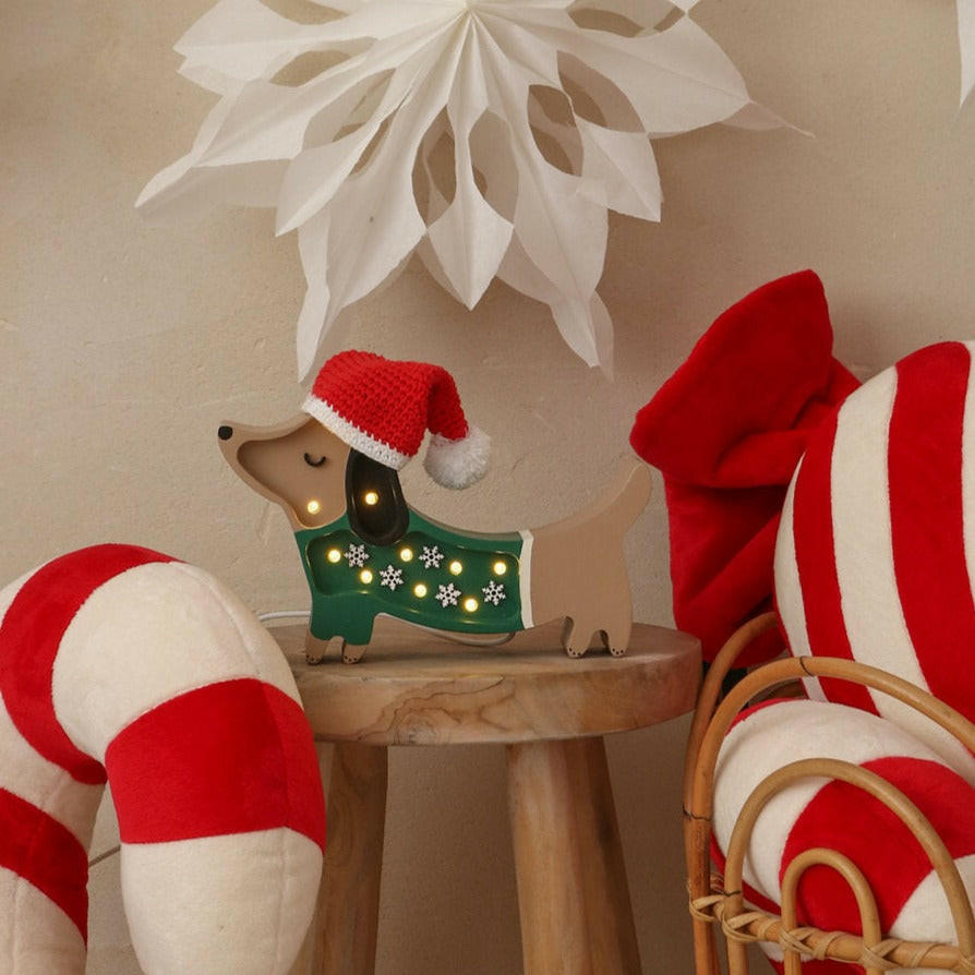 Little Lights Mini Holiday Puppy Lamp ~ Limited Edition lamp Little Lights US