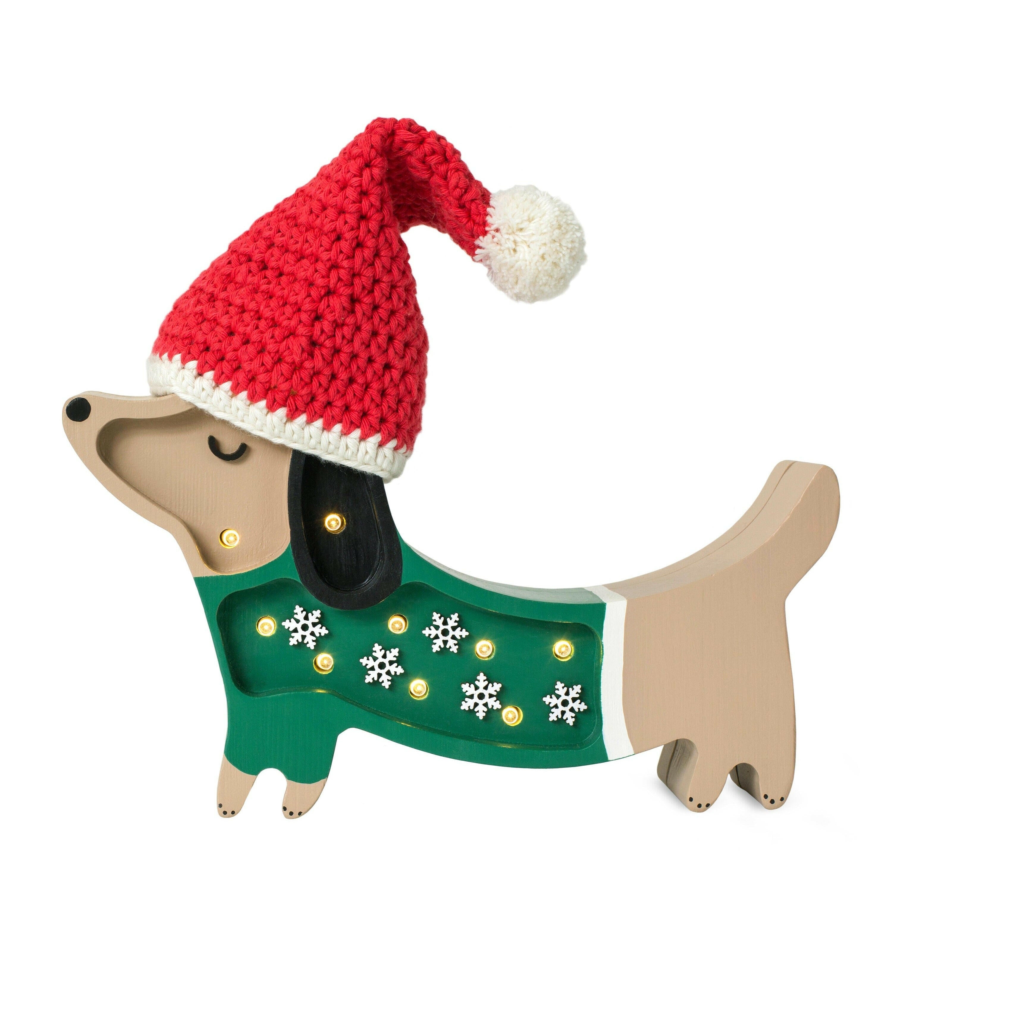 Little Lights Mini Holiday Puppy Lamp ~ Limited Edition lamp Little Lights US Christmas Snowflake