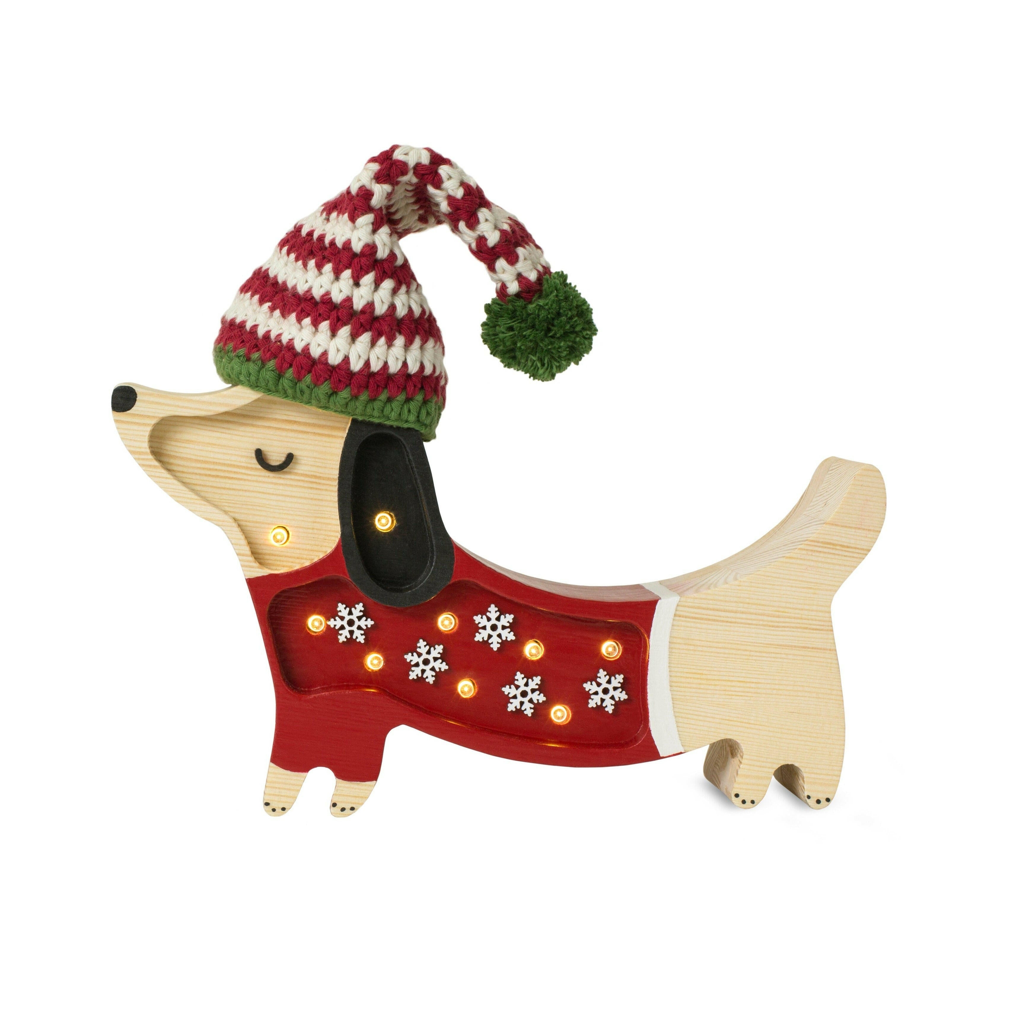 Little Lights Mini Holiday Puppy Lamp ~ Limited Edition lamp Little Lights US Santa Helper
