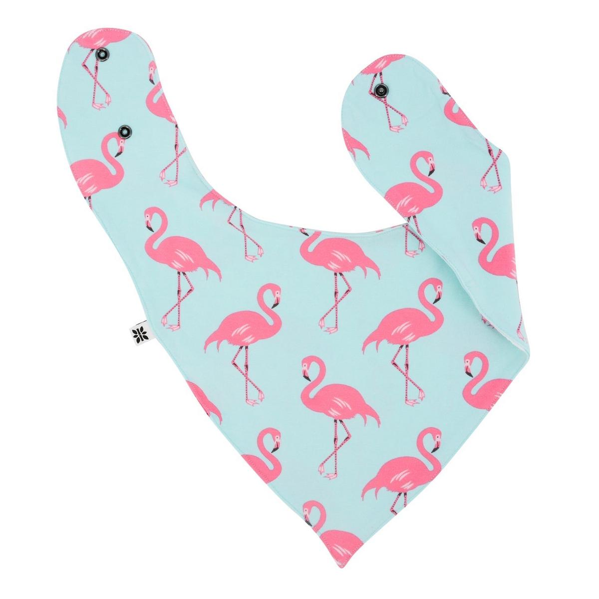 Baby Bib - Flamingo Aqua