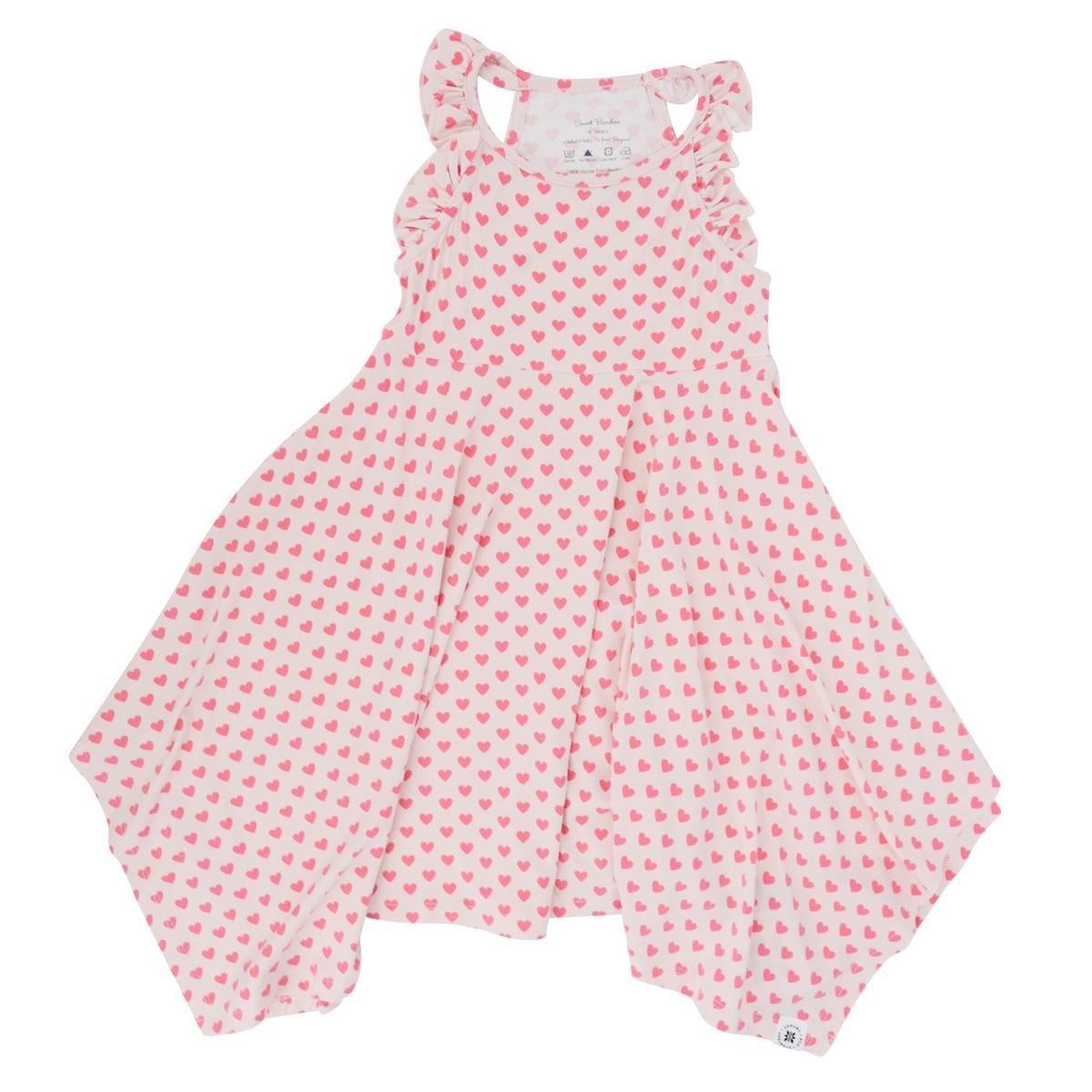 Emma's Racerback Dress - Pink Hearts