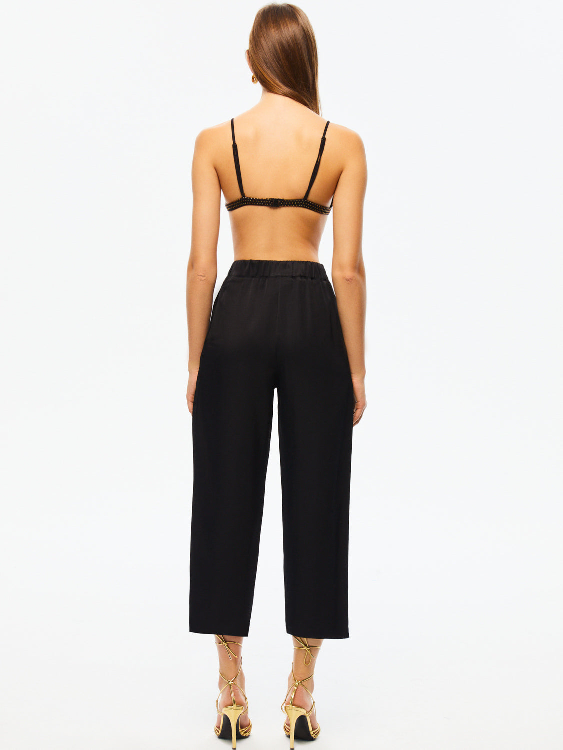 High-Waisted Carrot Pants - Dark Navy