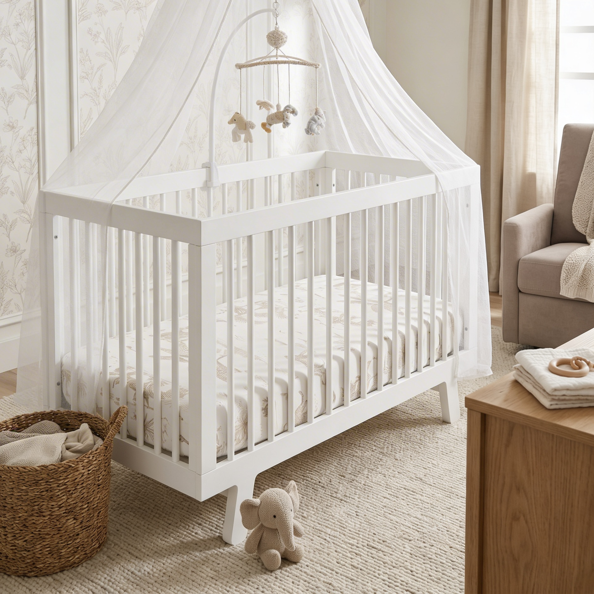 Organic Crib Sheet - Safari