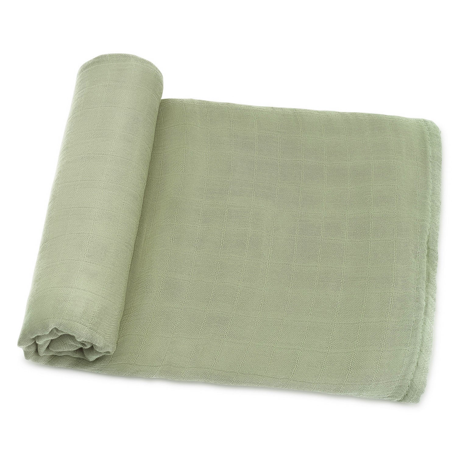 Muslin Swaddle Blanket in Sage, 1 Pack