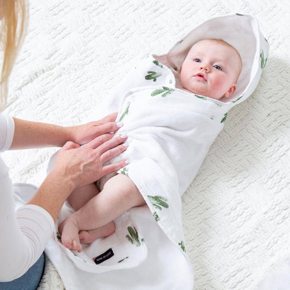 Saguaro Baby Hooded Towel Hooded Baby Towel Bebe au Lait
