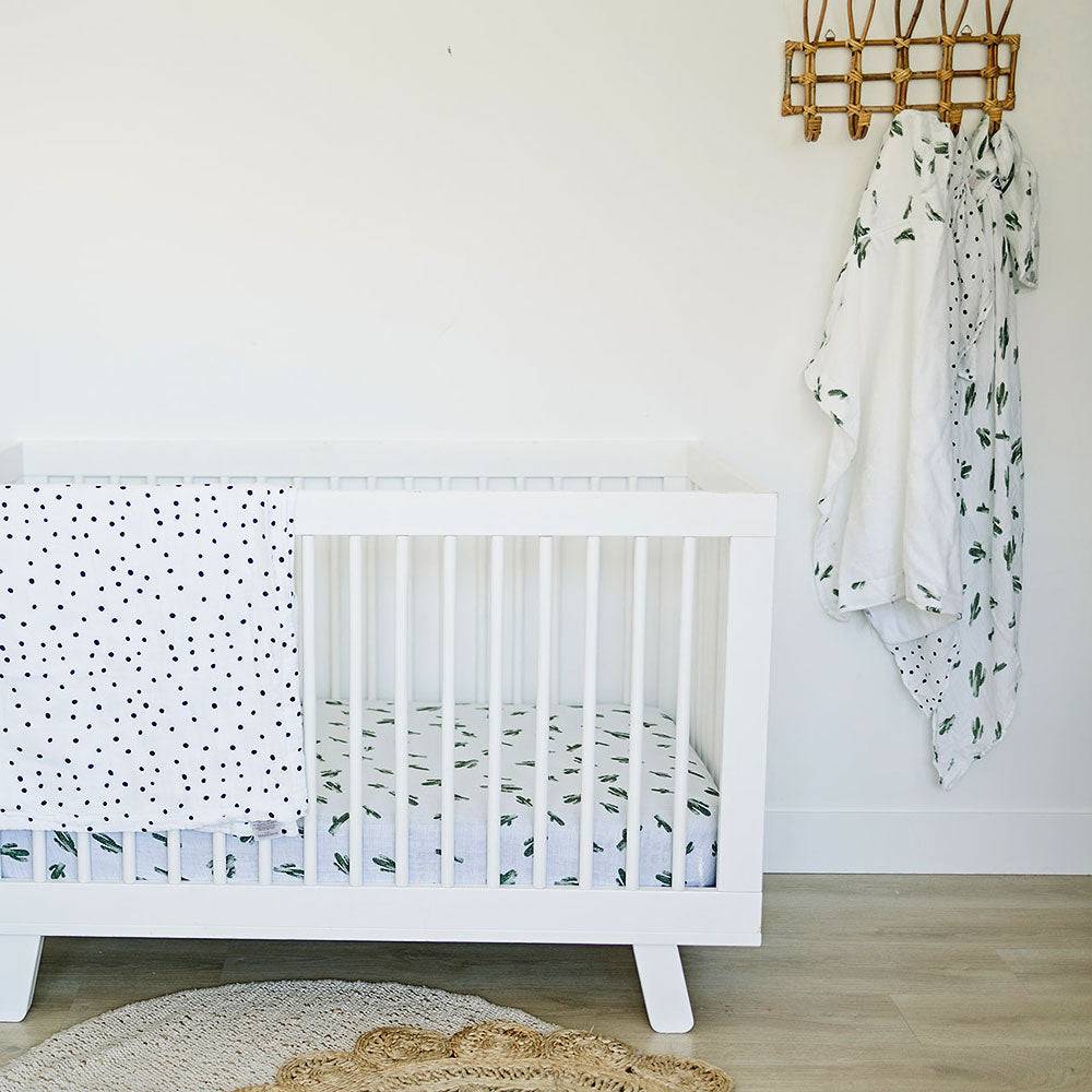 Saguaro Oh So Soft Muslin Crib Sheet Crib Sheet Bebe au Lait