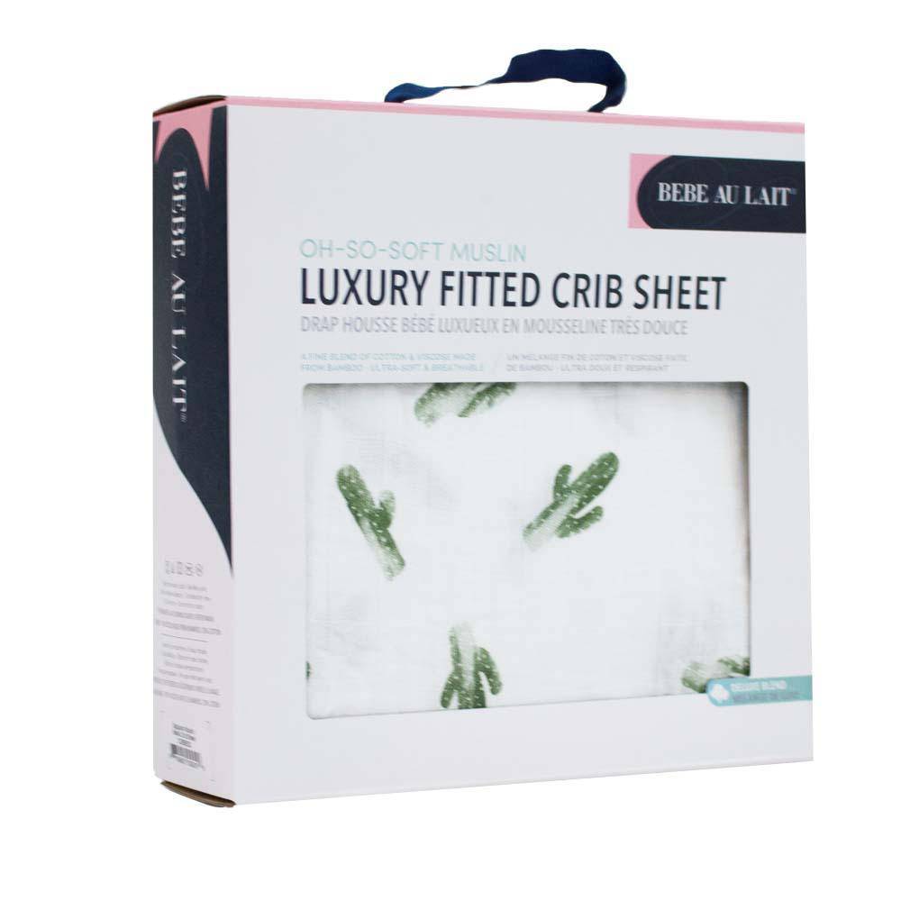 Saguaro Oh So Soft Muslin Crib Sheet Crib Sheet Bebe au Lait
