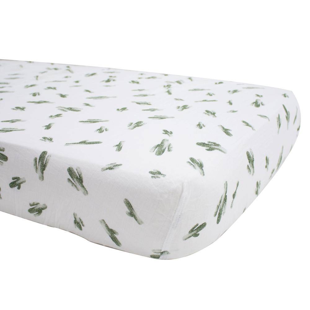 Saguaro Oh So Soft Muslin Crib Sheet Crib Sheet Bebe au Lait