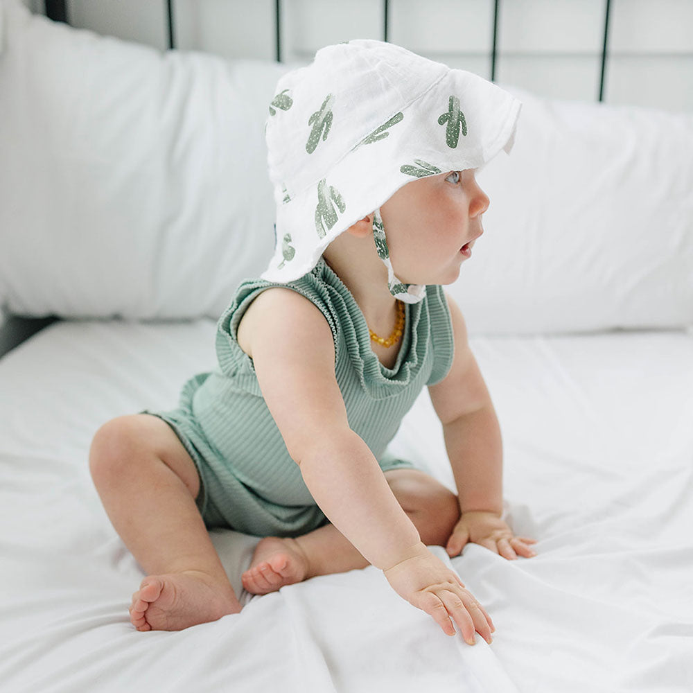 Saguaro Oh So Soft Muslin Sun Hat Sun Hat Bebe au Lait