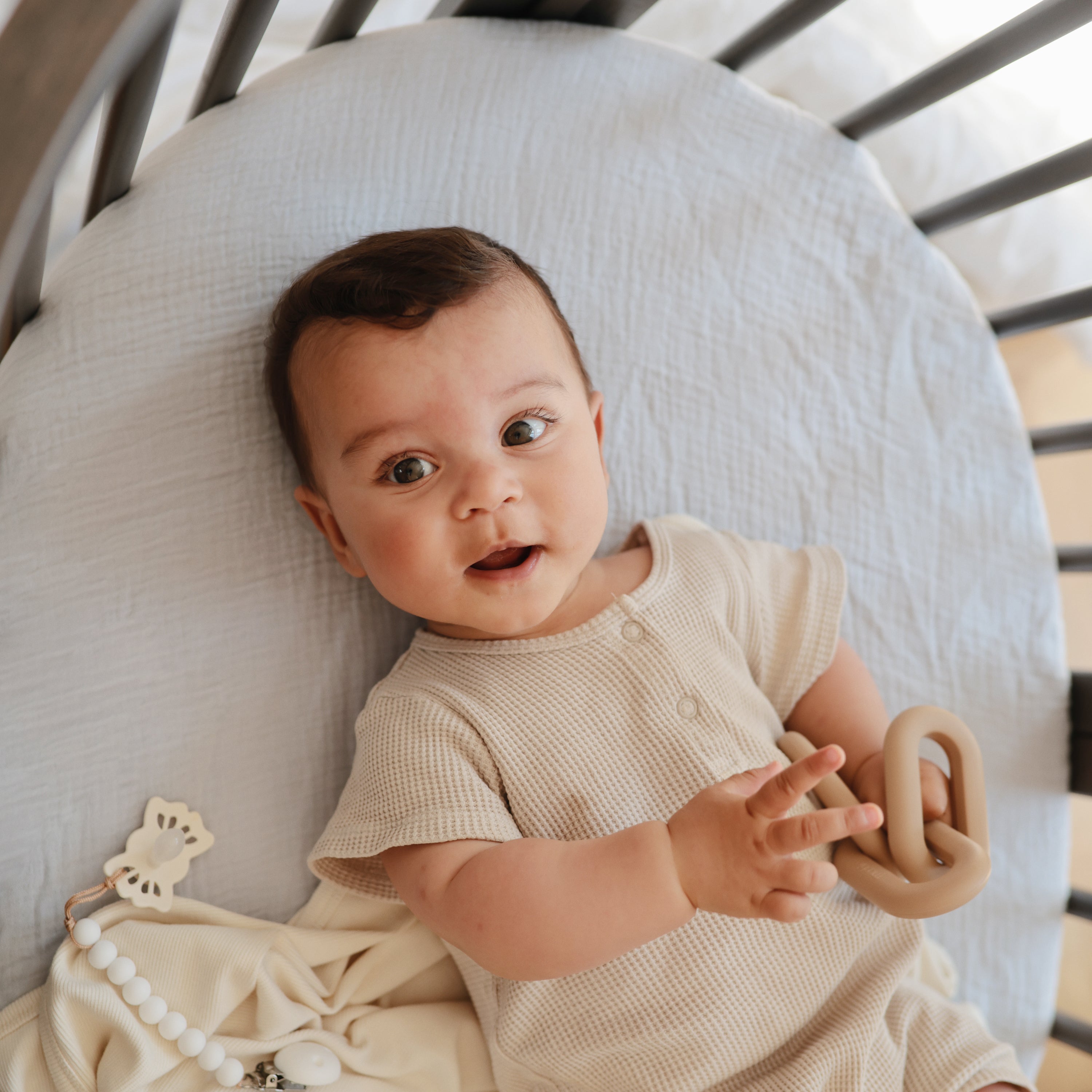 Extra Soft Bassinet Muslin Crib Sheet crib sheets Mushie