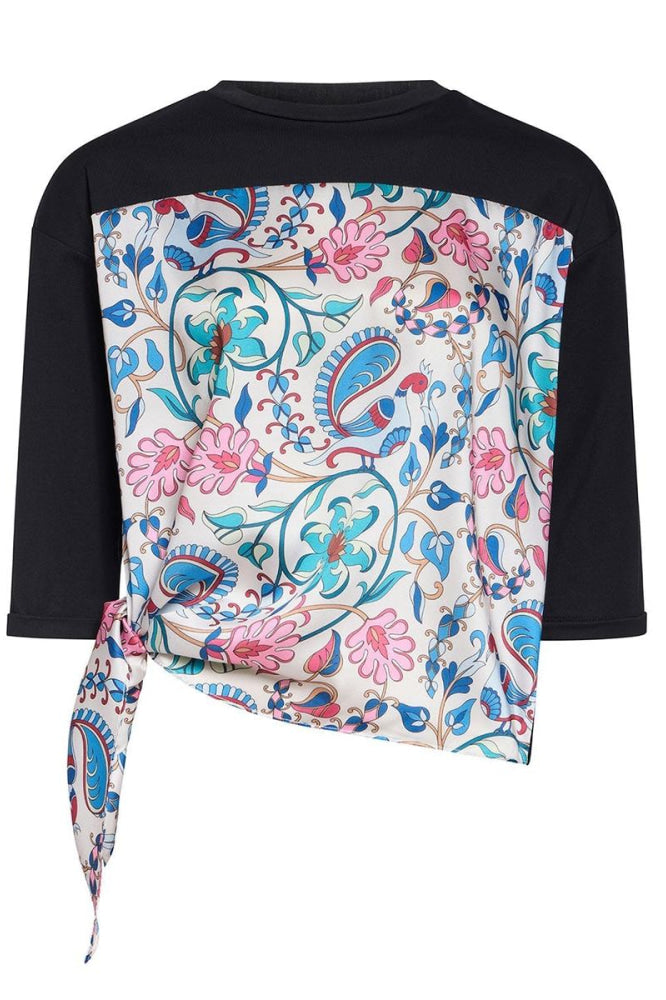 Sandra Top - Black Paisley