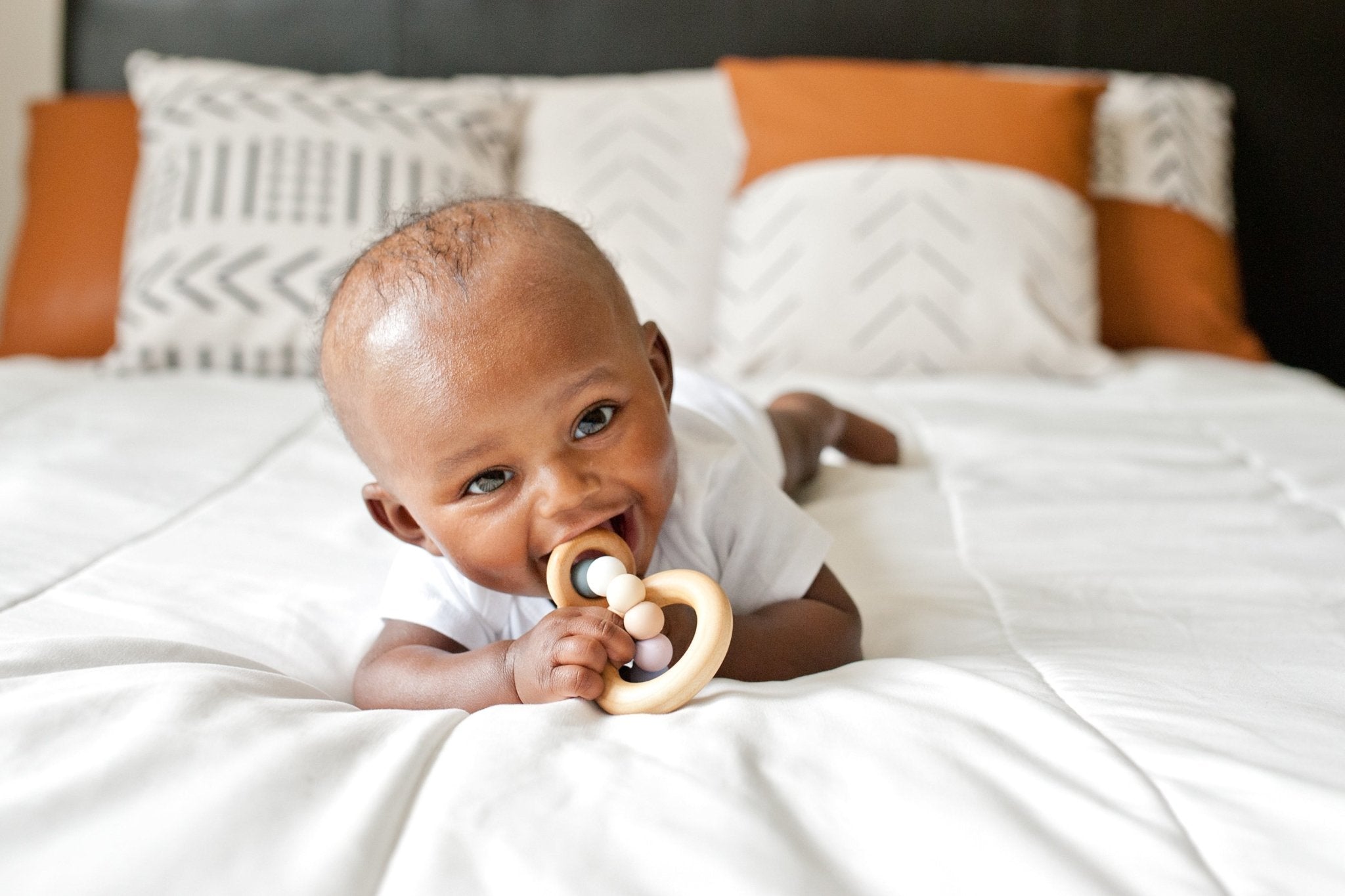 Saturn Ring Wooden Baby Teether Pacifiers & Teethers Bannor Toys