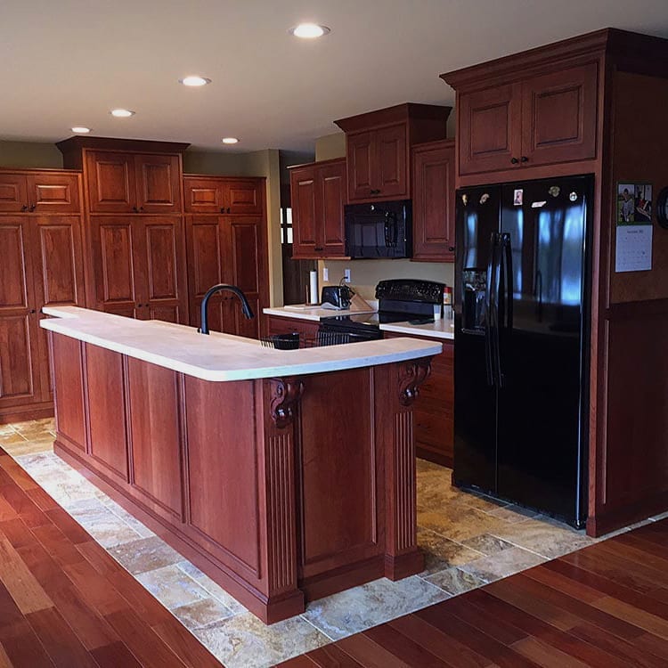 Scabos Antique Pattern Brushed, Chiseled, and Partially Filled Travertine Tile - Livfloors Collection