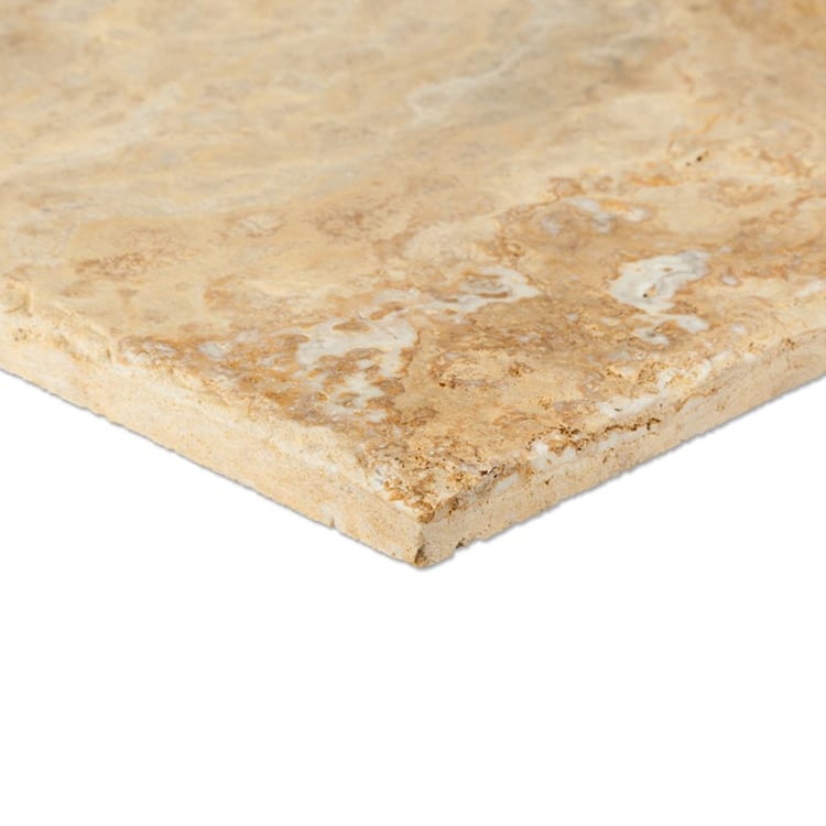Scabos Antique Pattern Brushed, Chiseled, and Partially Filled Travertine Tile - Livfloors Collection