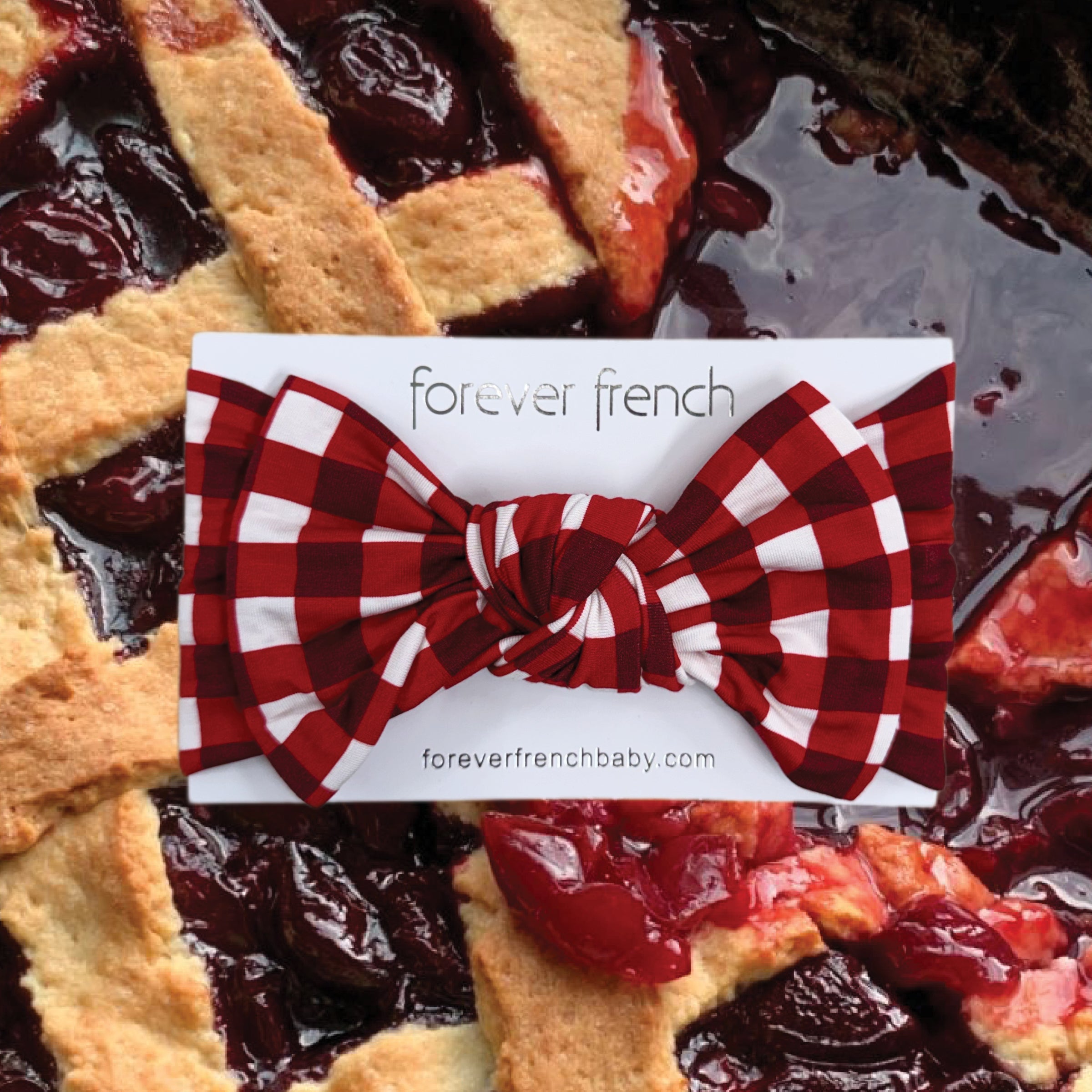 Bamboo Head Wrap | Scarlet Gingham