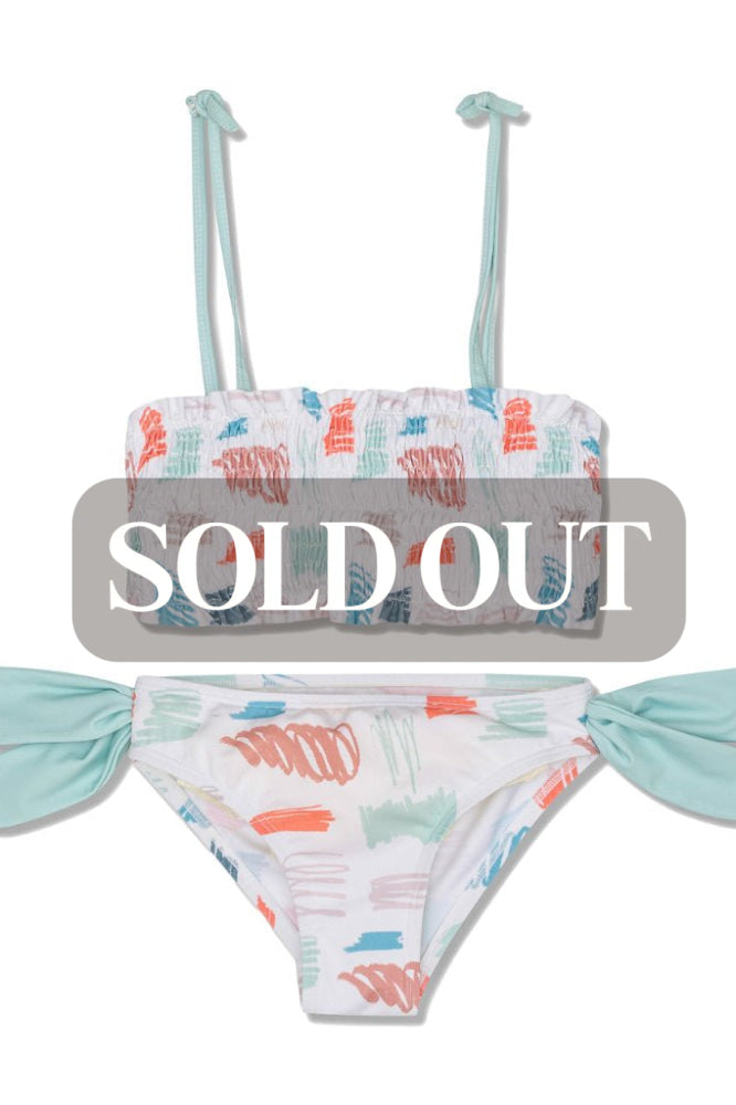Scribble Girl Bikini - Natural / Scribble