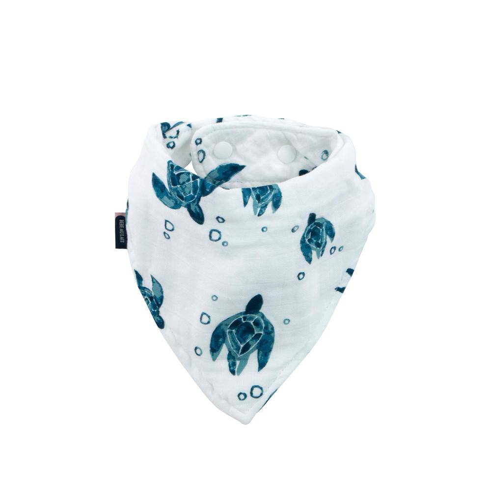 Sea Turtle Muslin Bandana Bib Bib Bebe au Lait