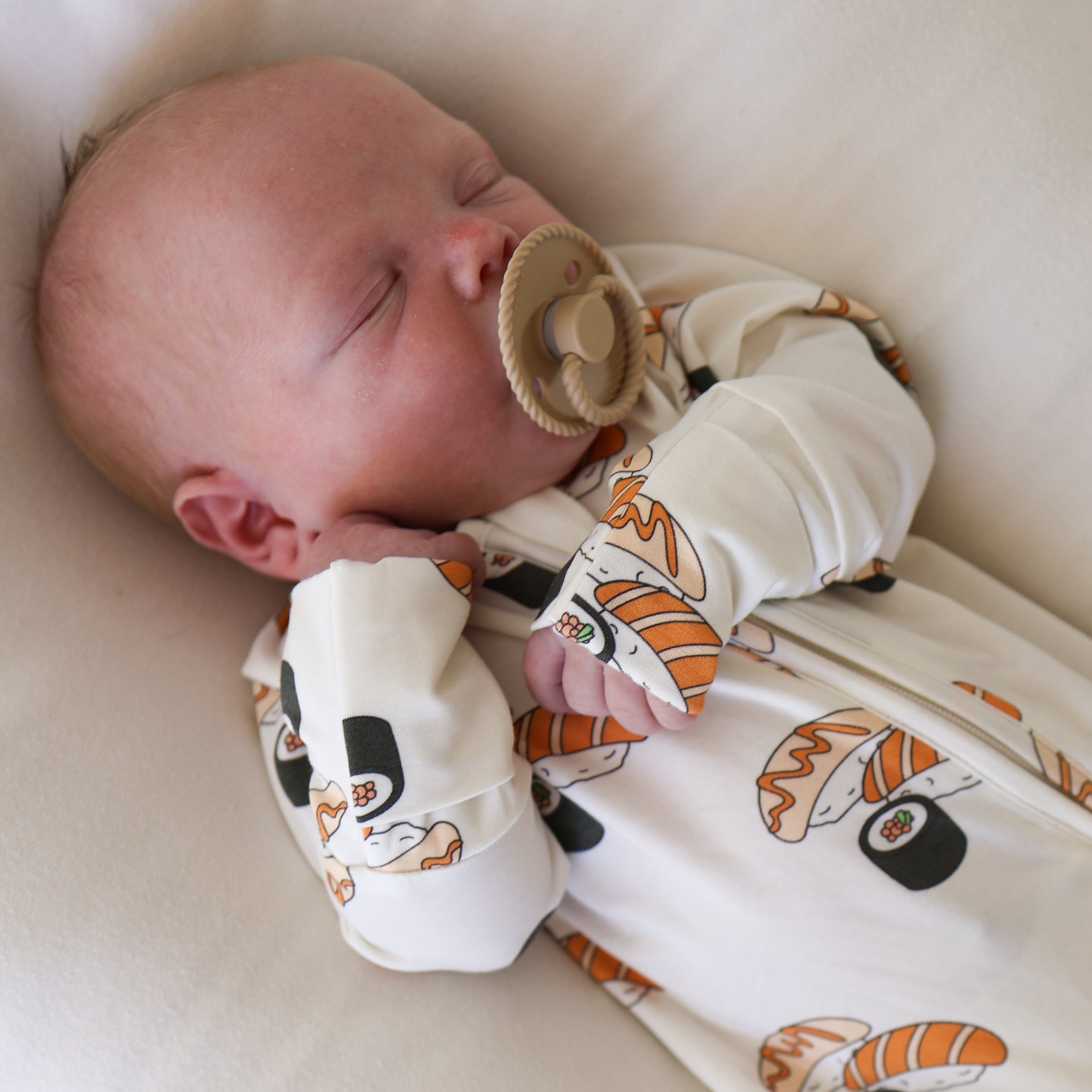 Bamboo Zip Pajamas | Sushi