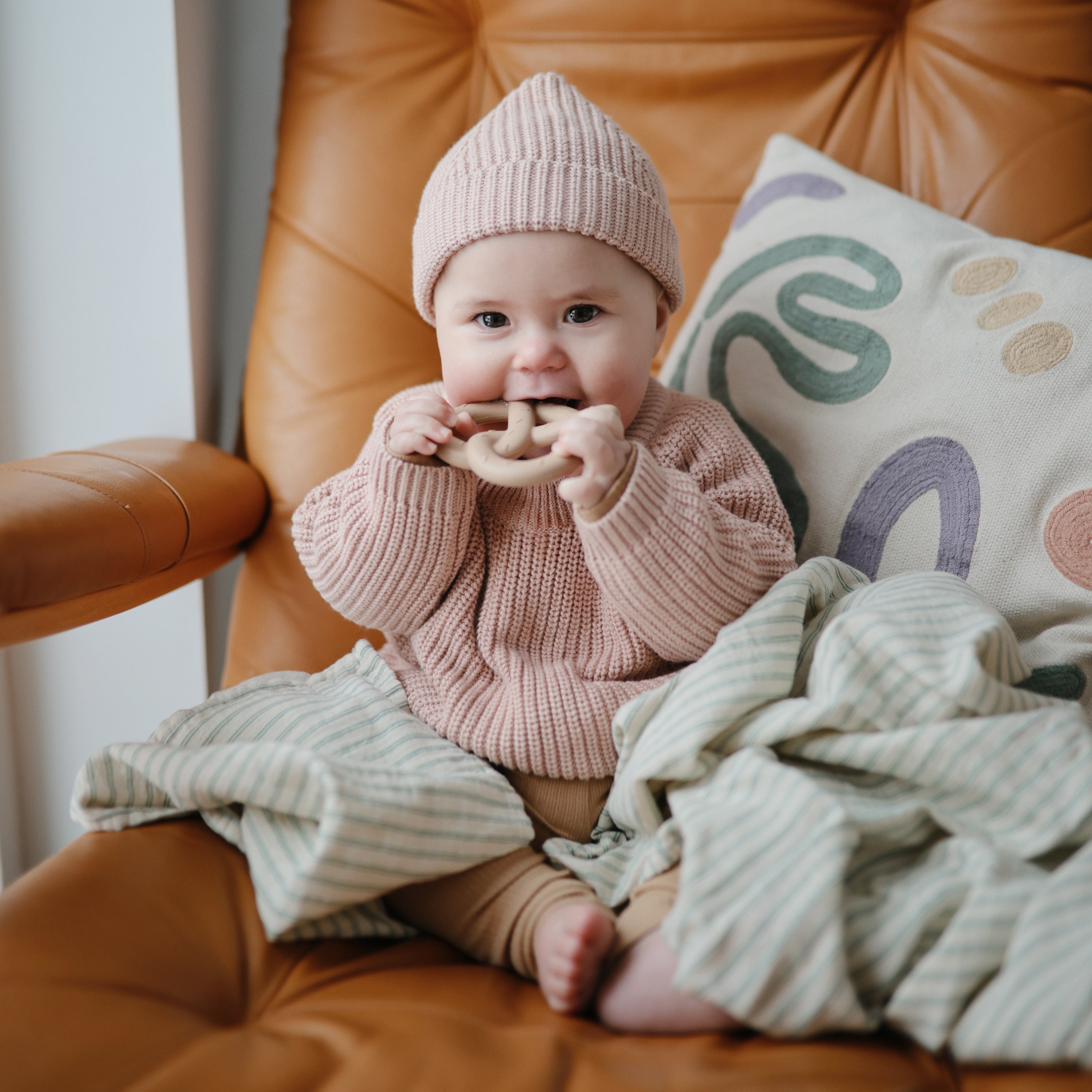 Chunky Knit Beanie Baby Clothes Mushie