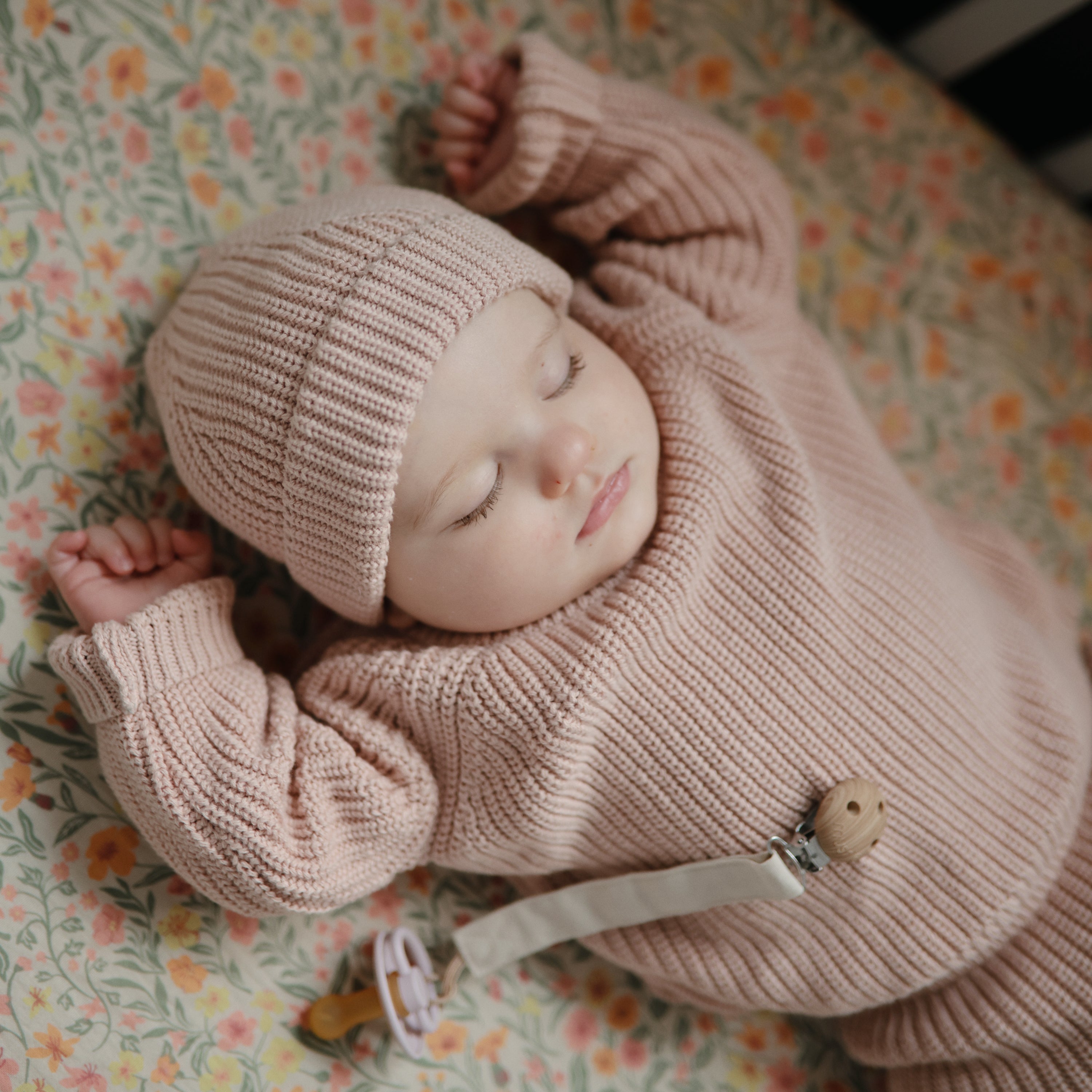 Linen Pacifier Clip 2-Pack Pacifier Clip Mushie