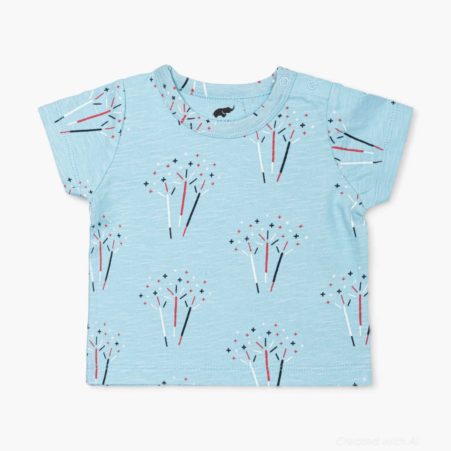 Short Sleeve Crewneck Tee - Sparkler Surprise - FINAL SALE