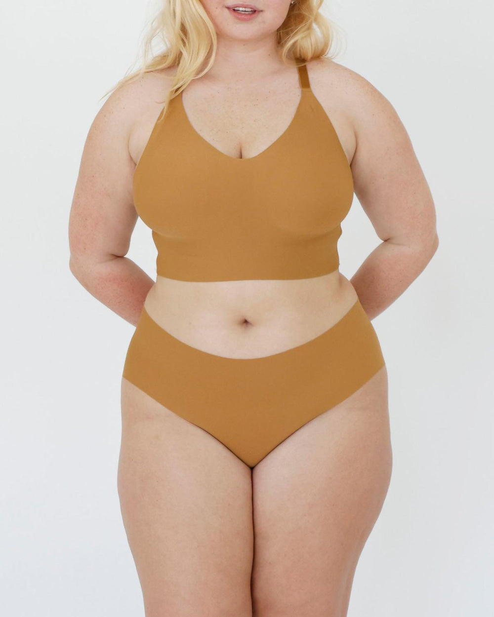 Signature Mid-Rise Brief - Honey - FINAL SALE