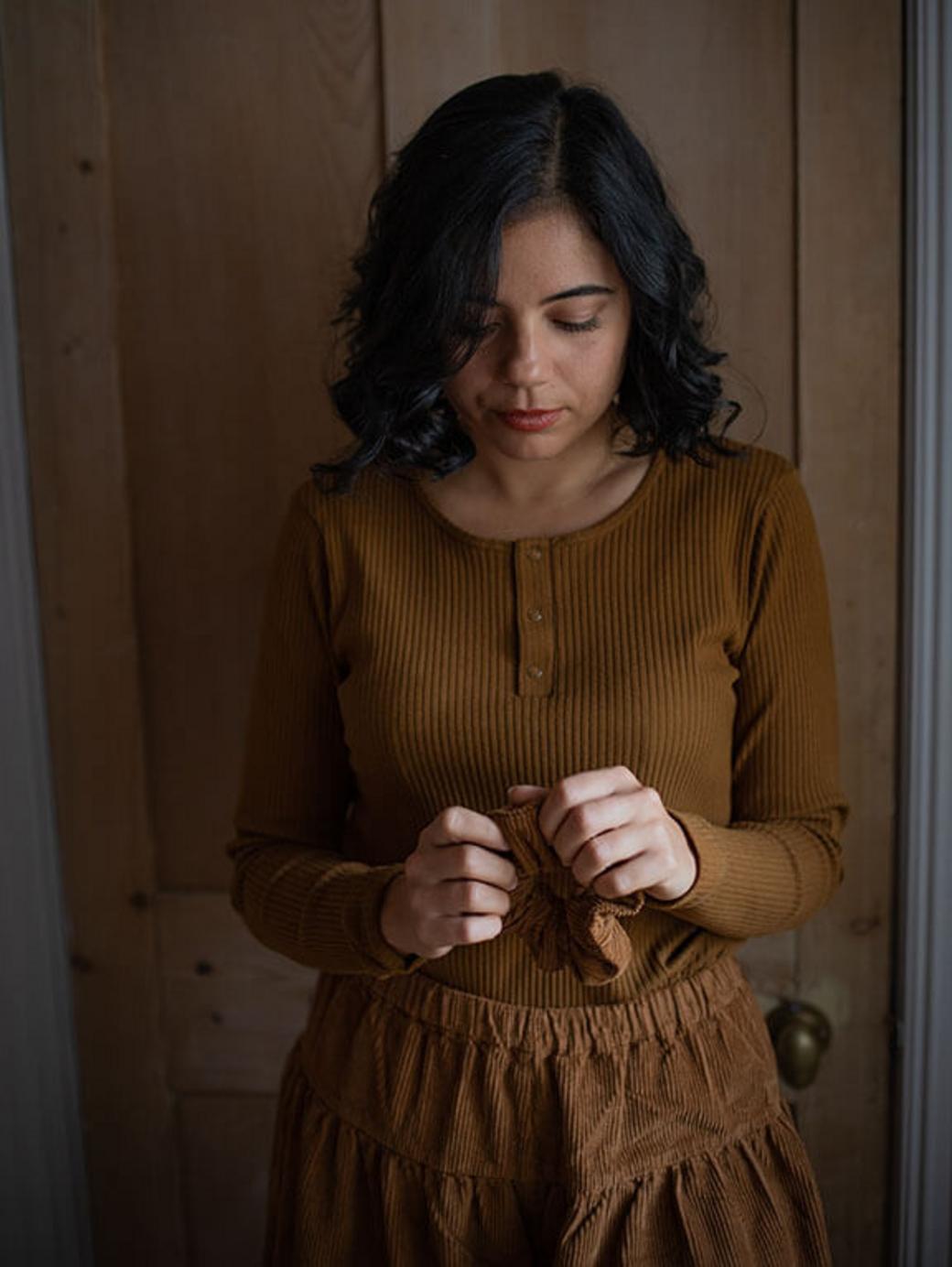 The Ribbed Top Women's - Bronze