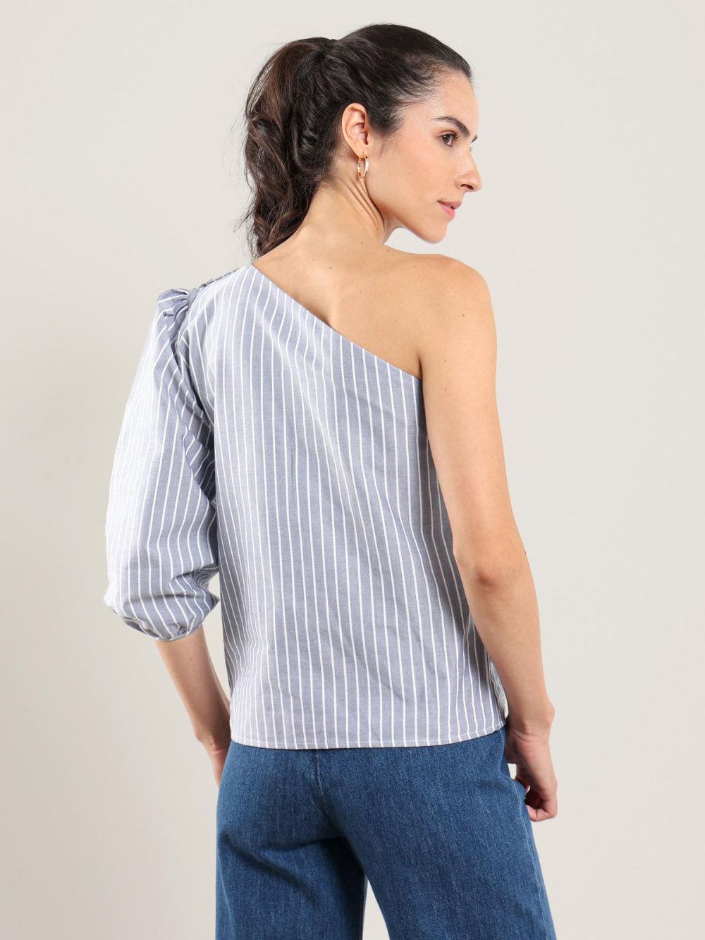 Sola Top - Navy Stripe